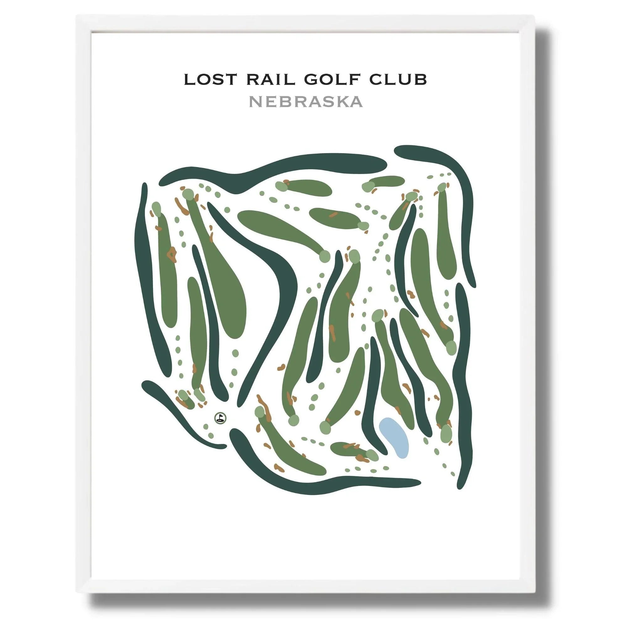 Lost Rail Golf Club, Nebraska - Printed Golf Courses