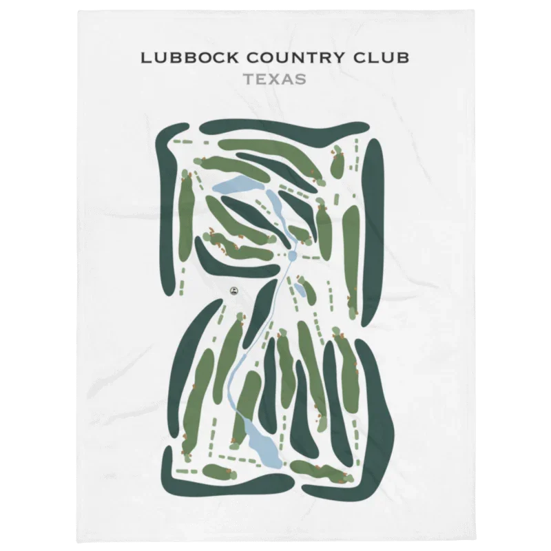 Lubbock Country Club, Texas - Printed Golf Courses
