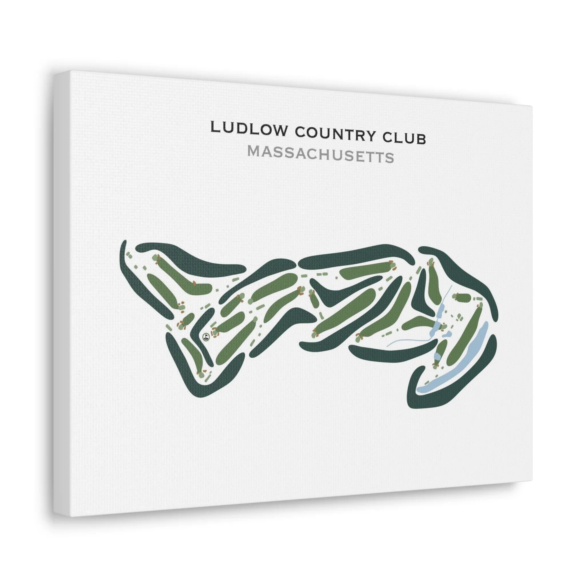 Ludlow Country Club, Massachusetts - Printed Golf Courses