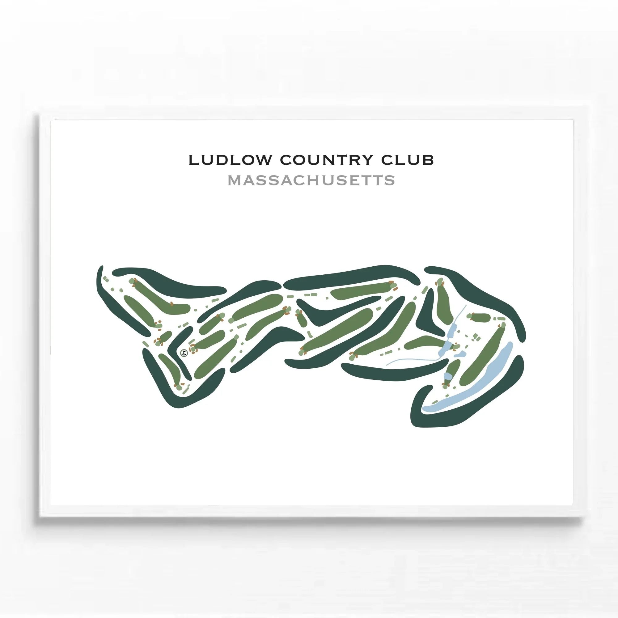 Ludlow Country Club, Massachusetts - Printed Golf Courses