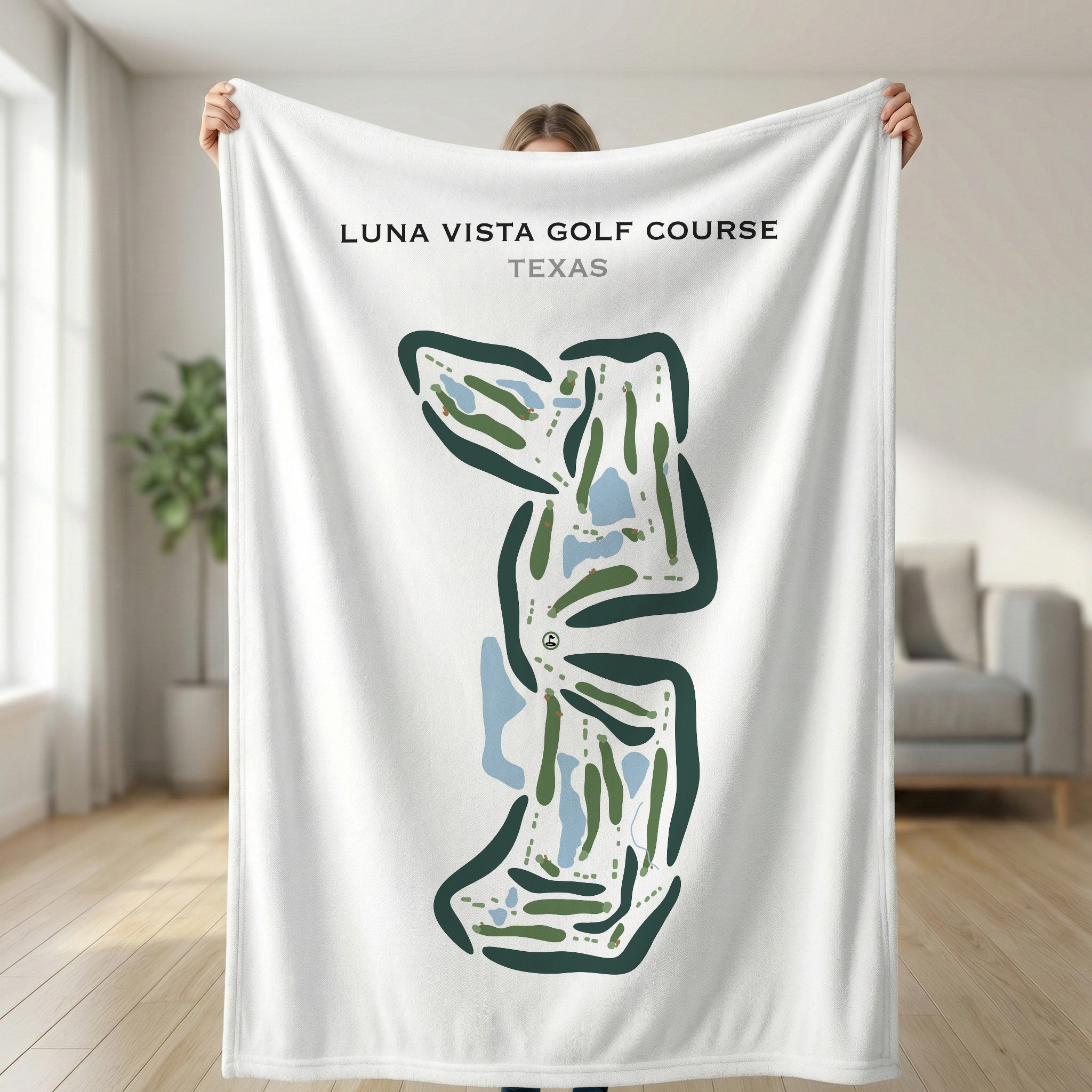 Luna Vista Golf Course, Texas - Printed Golf Courses