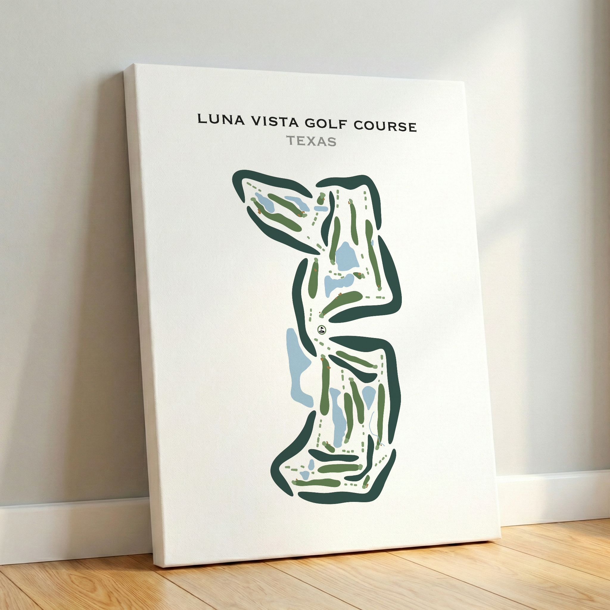 Luna Vista Golf Course, Texas - Printed Golf Courses