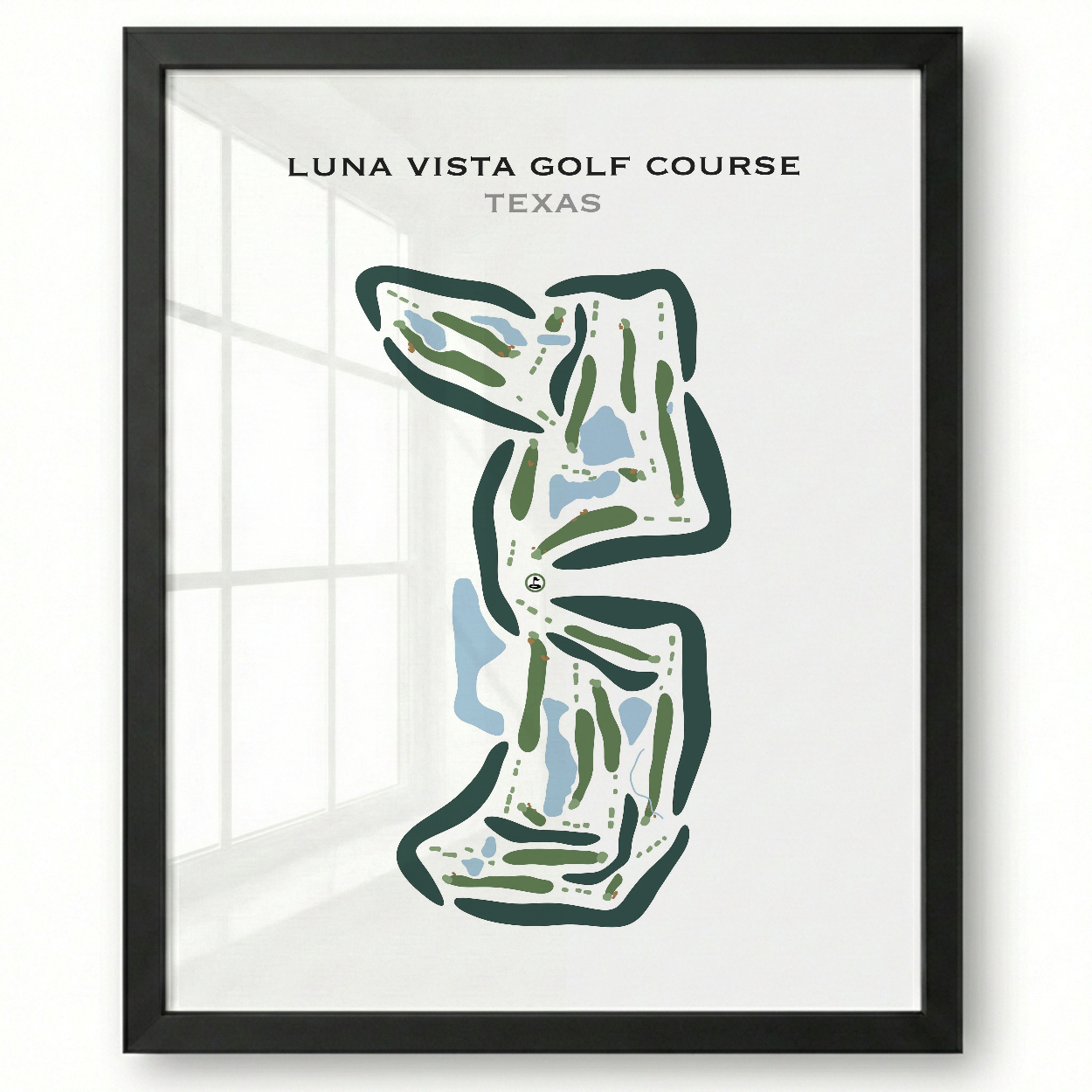 Luna Vista Golf Course, Texas - Printed Golf Courses