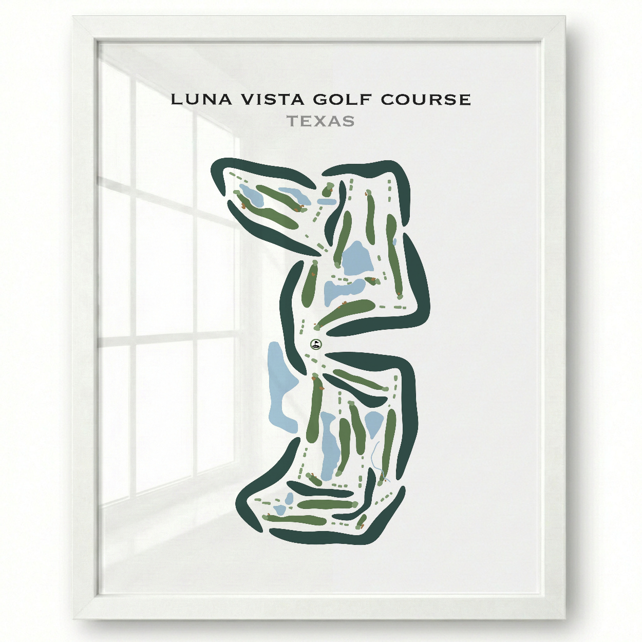Luna Vista Golf Course, Texas - Printed Golf Courses