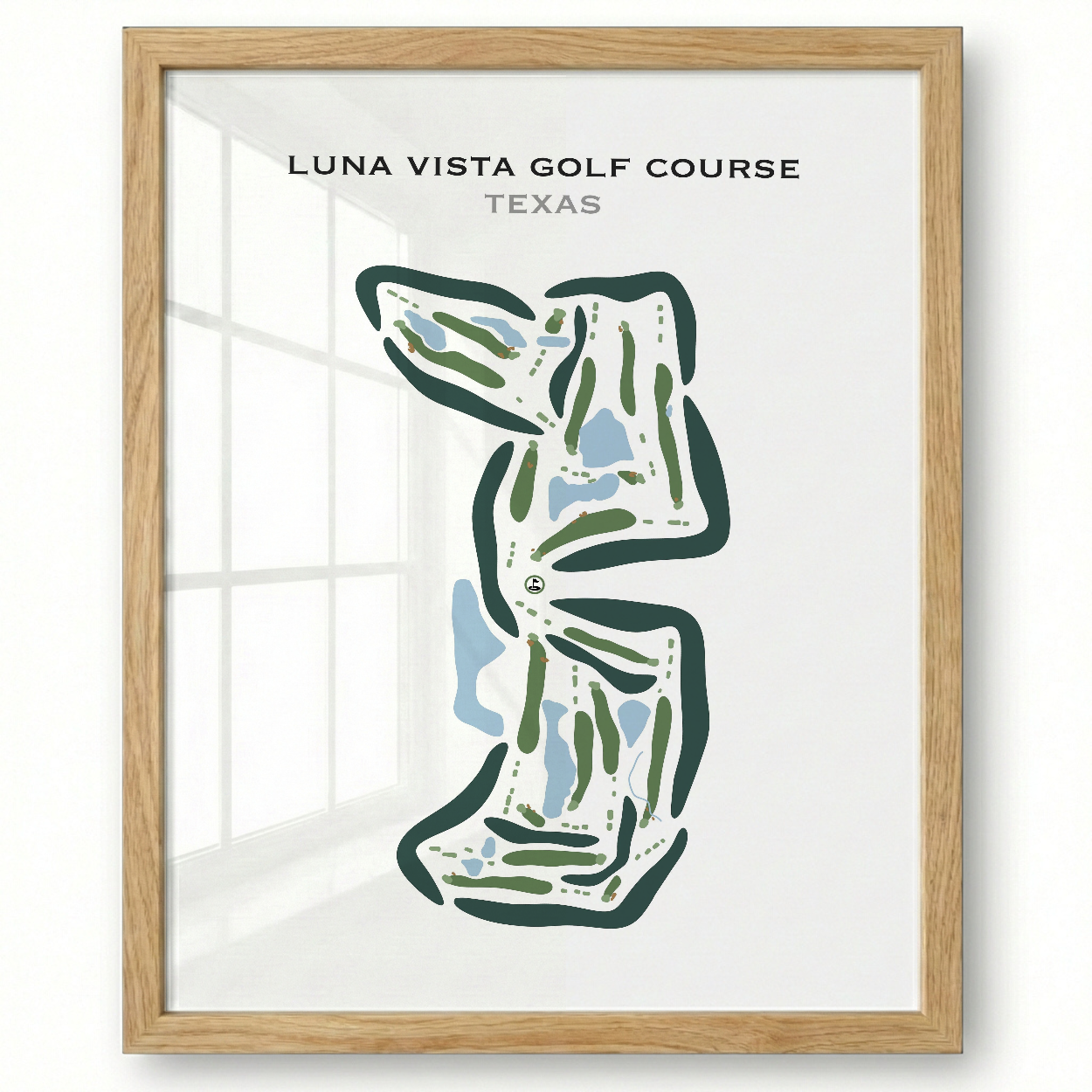 Luna Vista Golf Course, Texas - Printed Golf Courses
