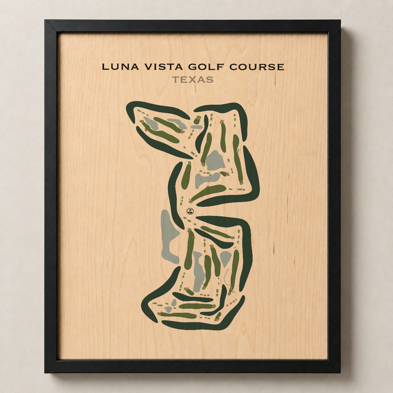 Luna Vista Golf Course, Texas - Printed Golf Courses