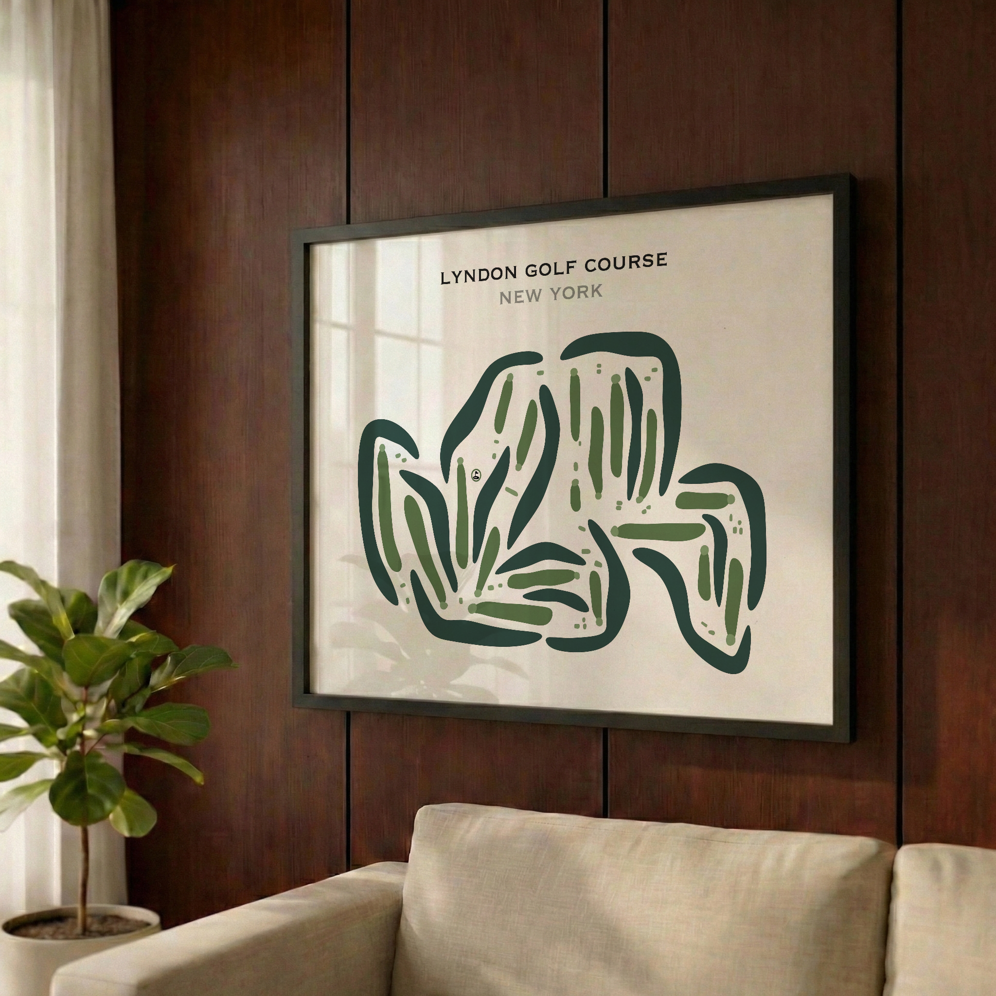 Lyndon Golf Course, New York - Printed Golf Courses