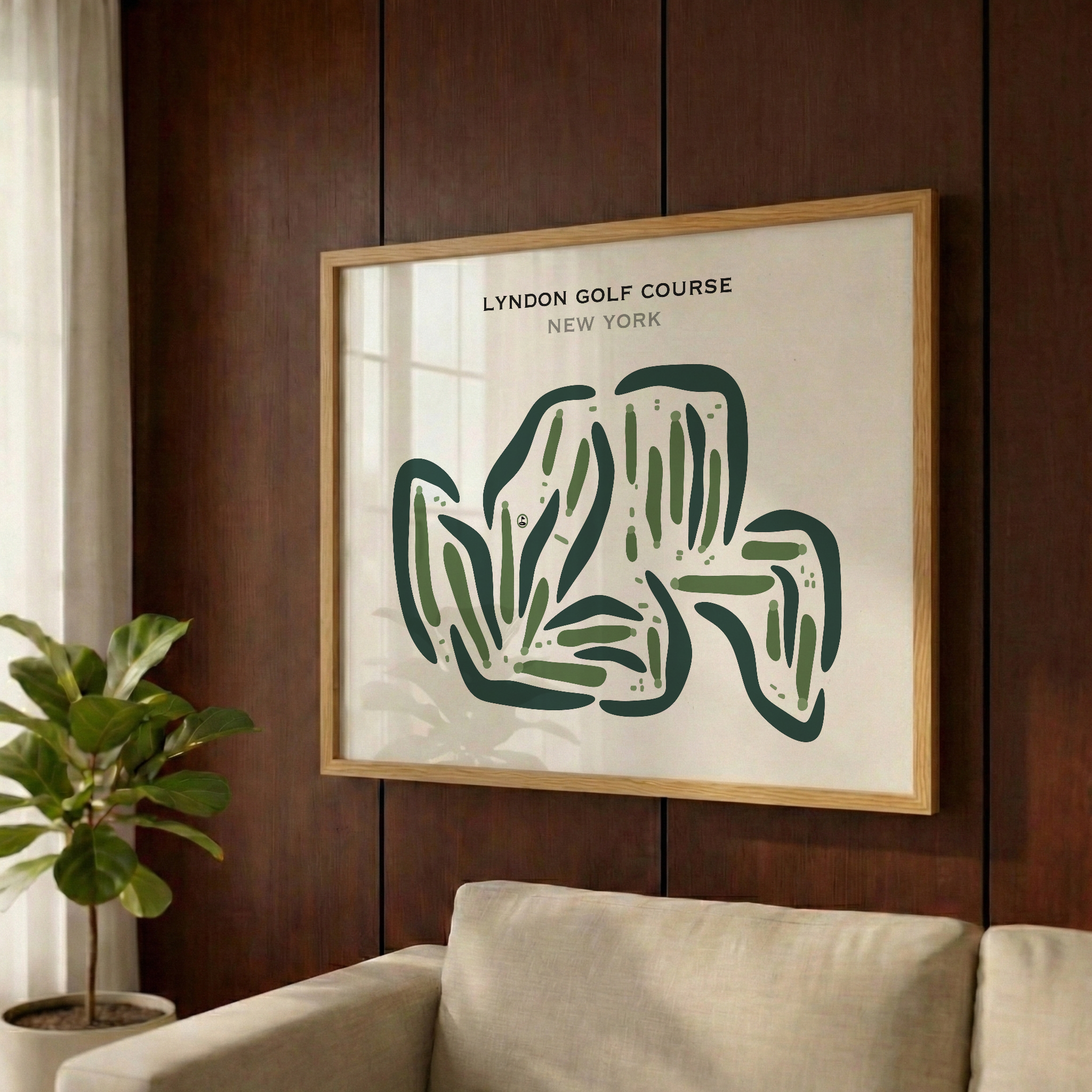 Lyndon Golf Course, New York - Printed Golf Courses