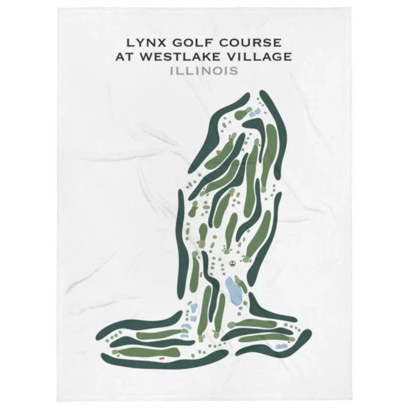 Lynx Golf Course at Westlake Village, Illinois - Printed Golf Course