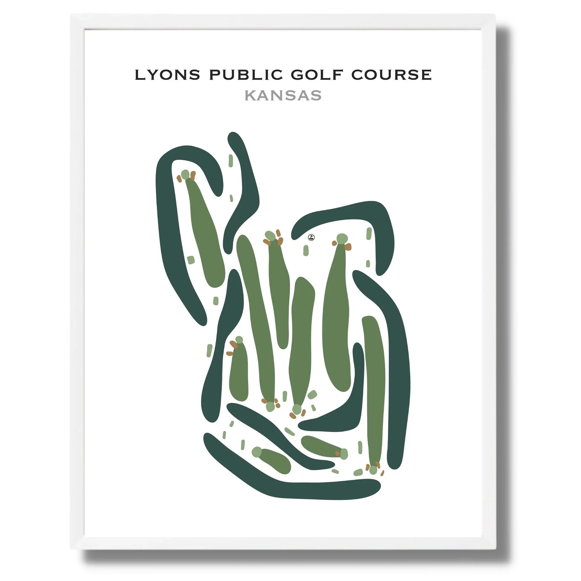 Lyons Public Golf Course, Kansas - Printed Golf Courses