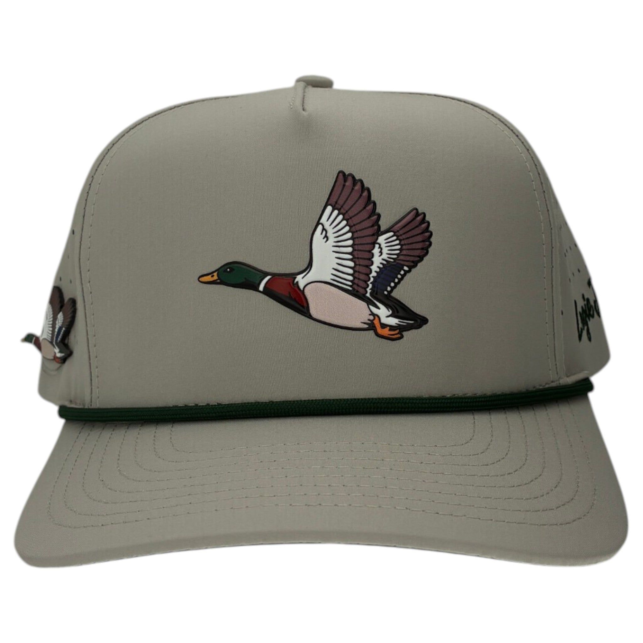 Mallard Golf Hat | Snapback Cap | Built-in Magnetic Ball Marker Holder + Marker Included | Adjustable | Duck
