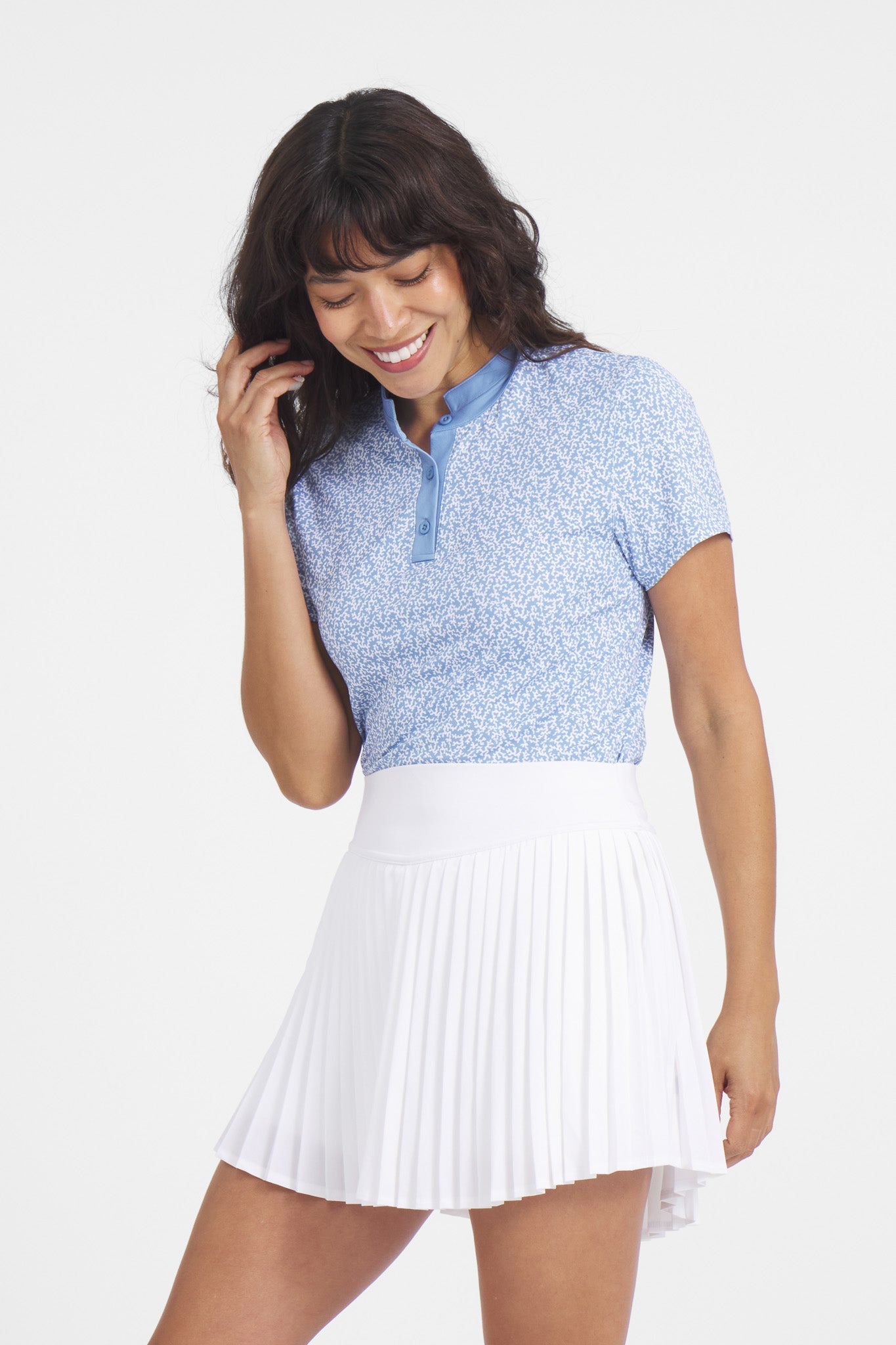 Women's Catalyst Polo | Mantra Collar | Coral