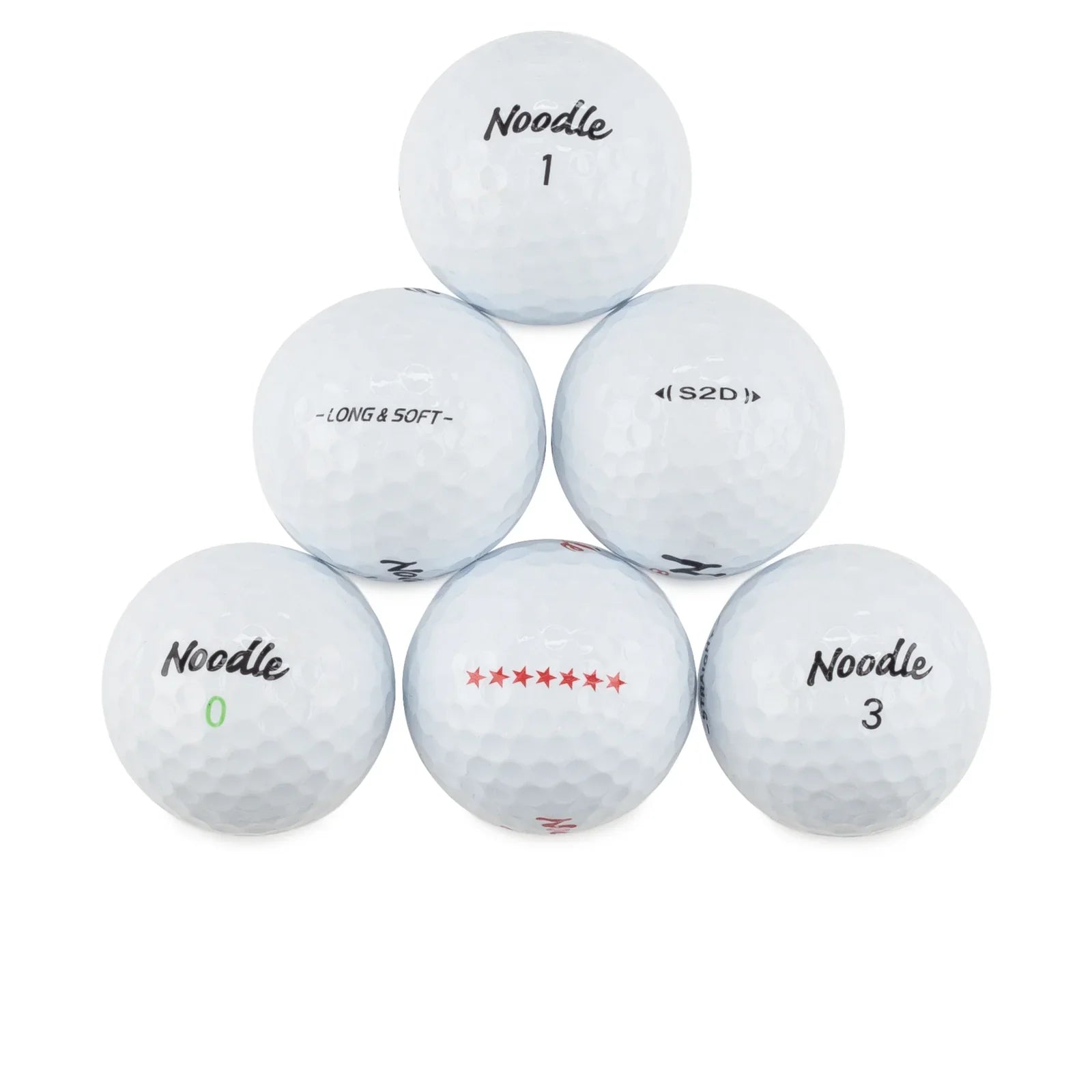 Used Maxfli Noodle Mix Golf Balls - 1 Dozen