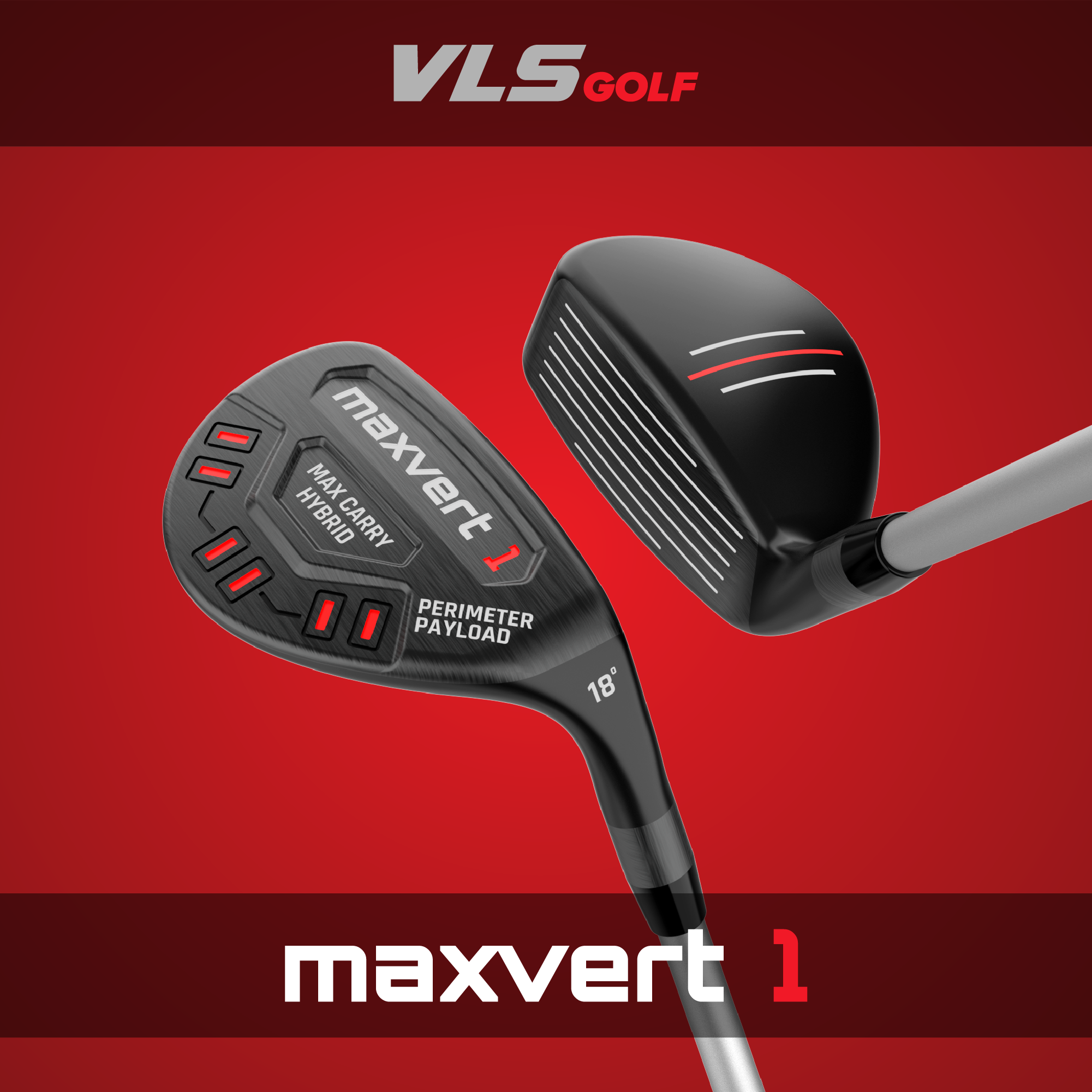 VLS Maxvert Hybrid 3 Club Bundle - 18°, 22° & 26°