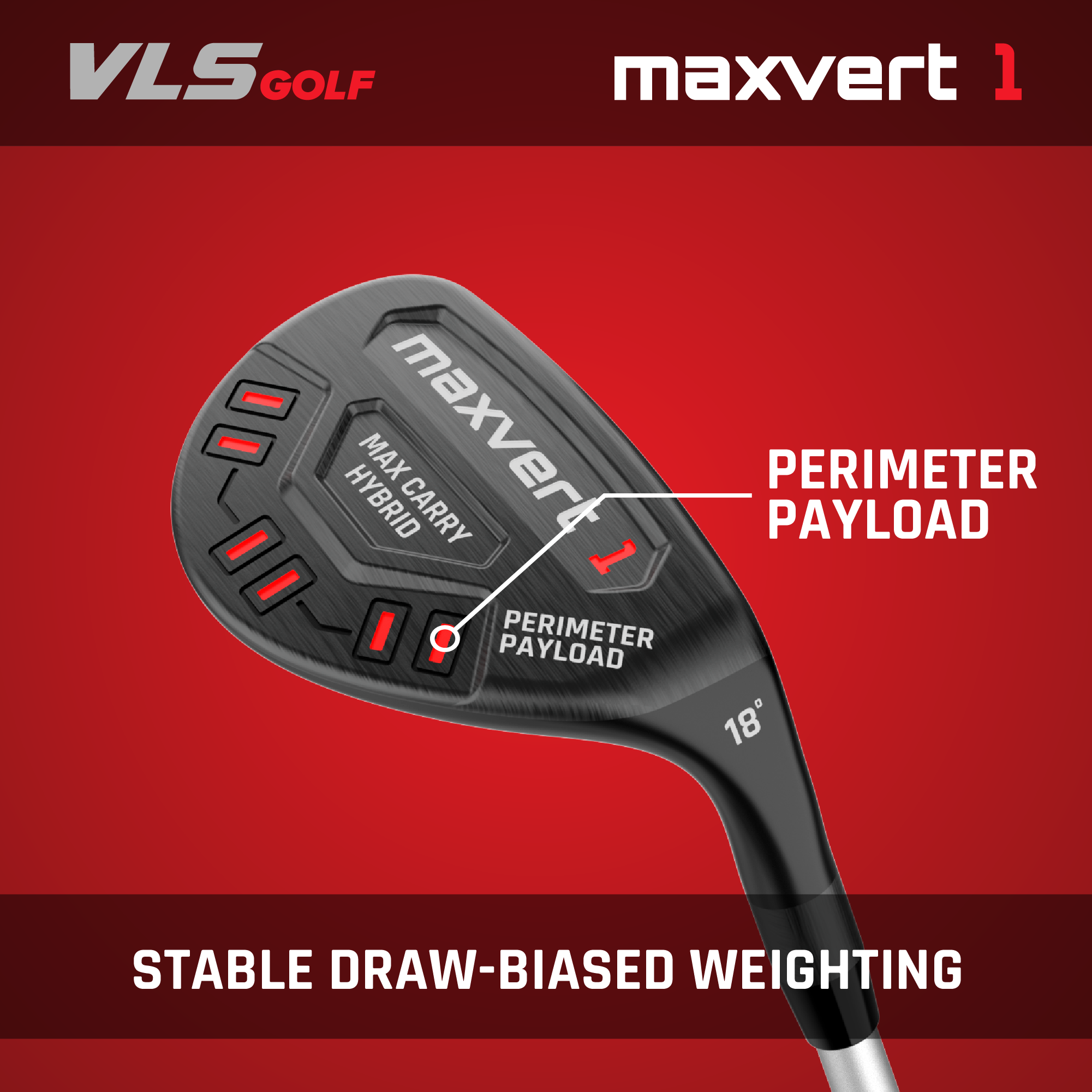 VLS Maxvert Hybrid 3 Club Bundle - 18°, 22° & 26°