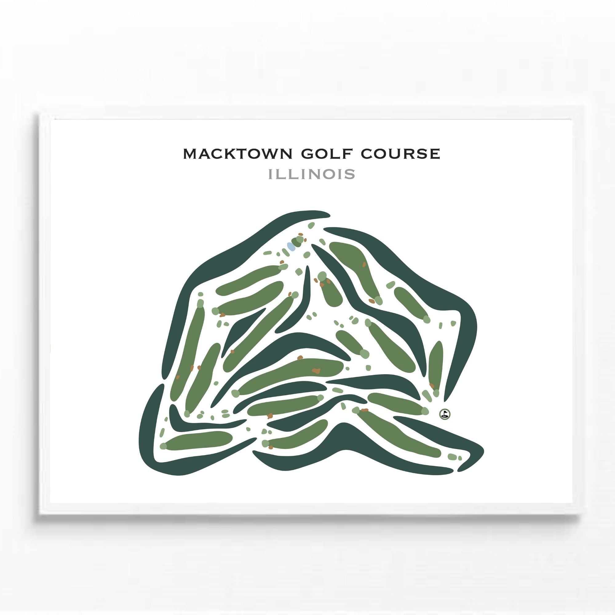 Macktown Golf Course, Illinois - Printed Golf Courses