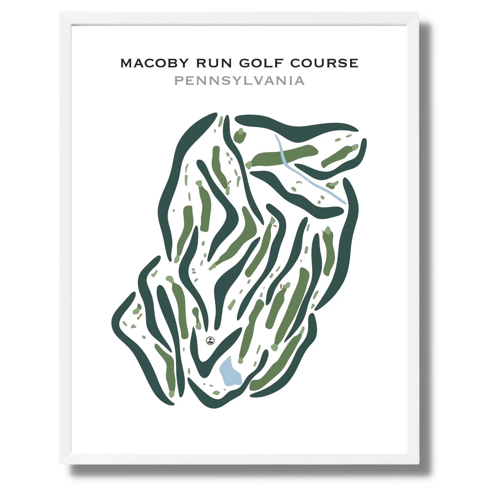 Macoby Run Golf Course, Pennsylvania - Printed Golf Courses