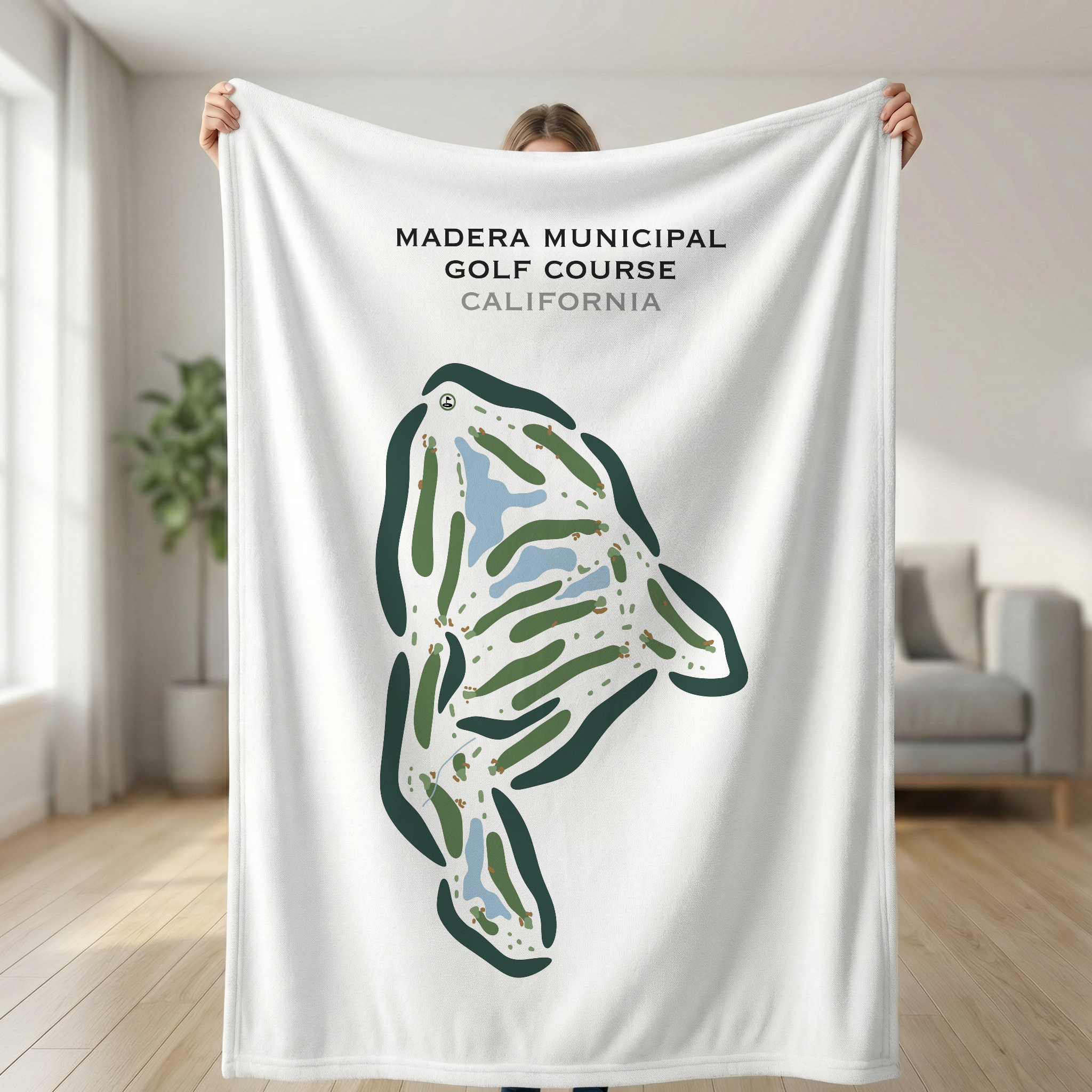 Madera Municipal Golf Course, California - Printed Golf Courses