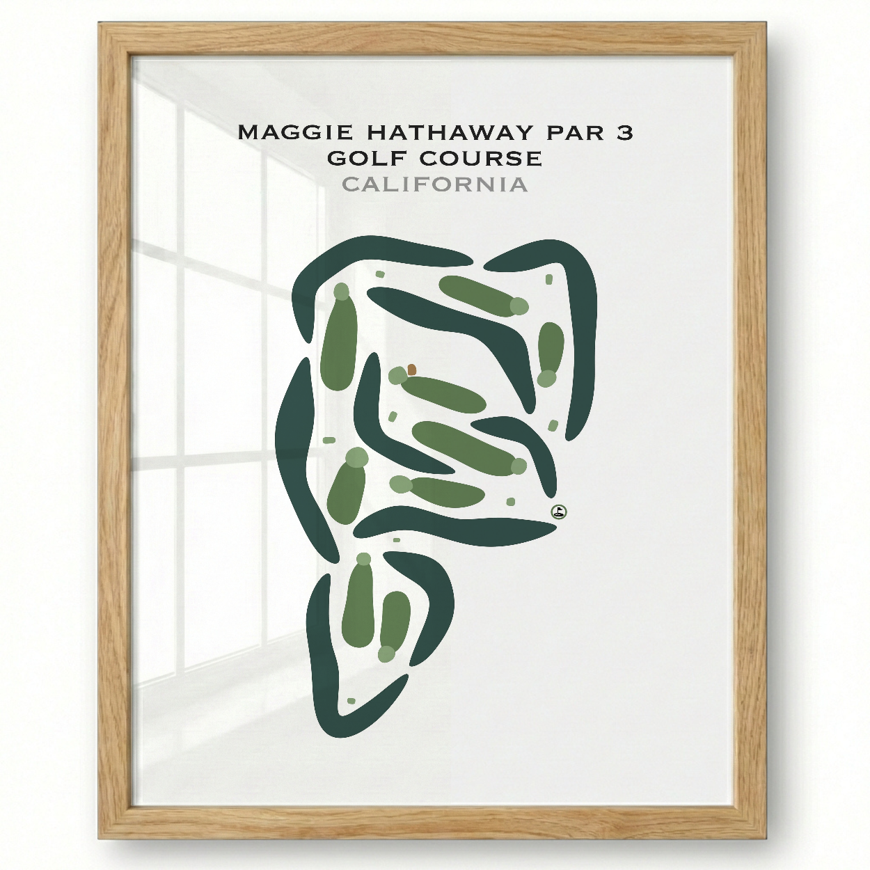 Maggie Hathaway Par 3 Golf Course, California - Printed Golf Courses