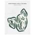 Northwest Golf Course, Maryland (Main 18 Holes) - Printed Golf Courses