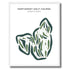 Northwest Golf Course, Maryland (Main 18 Holes) - Printed Golf Courses