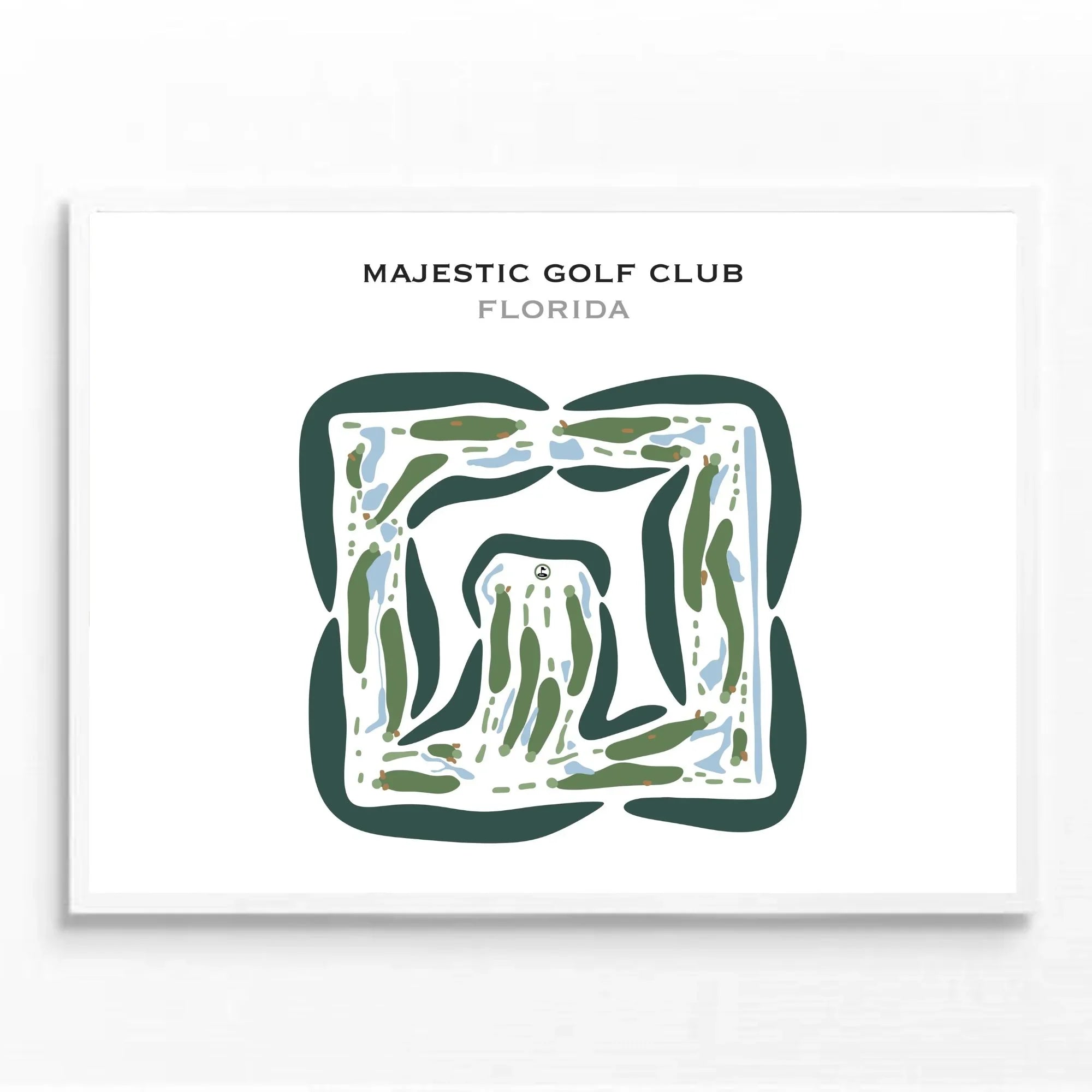 Majestic Golf Club, Florida - Printed Golf Courses