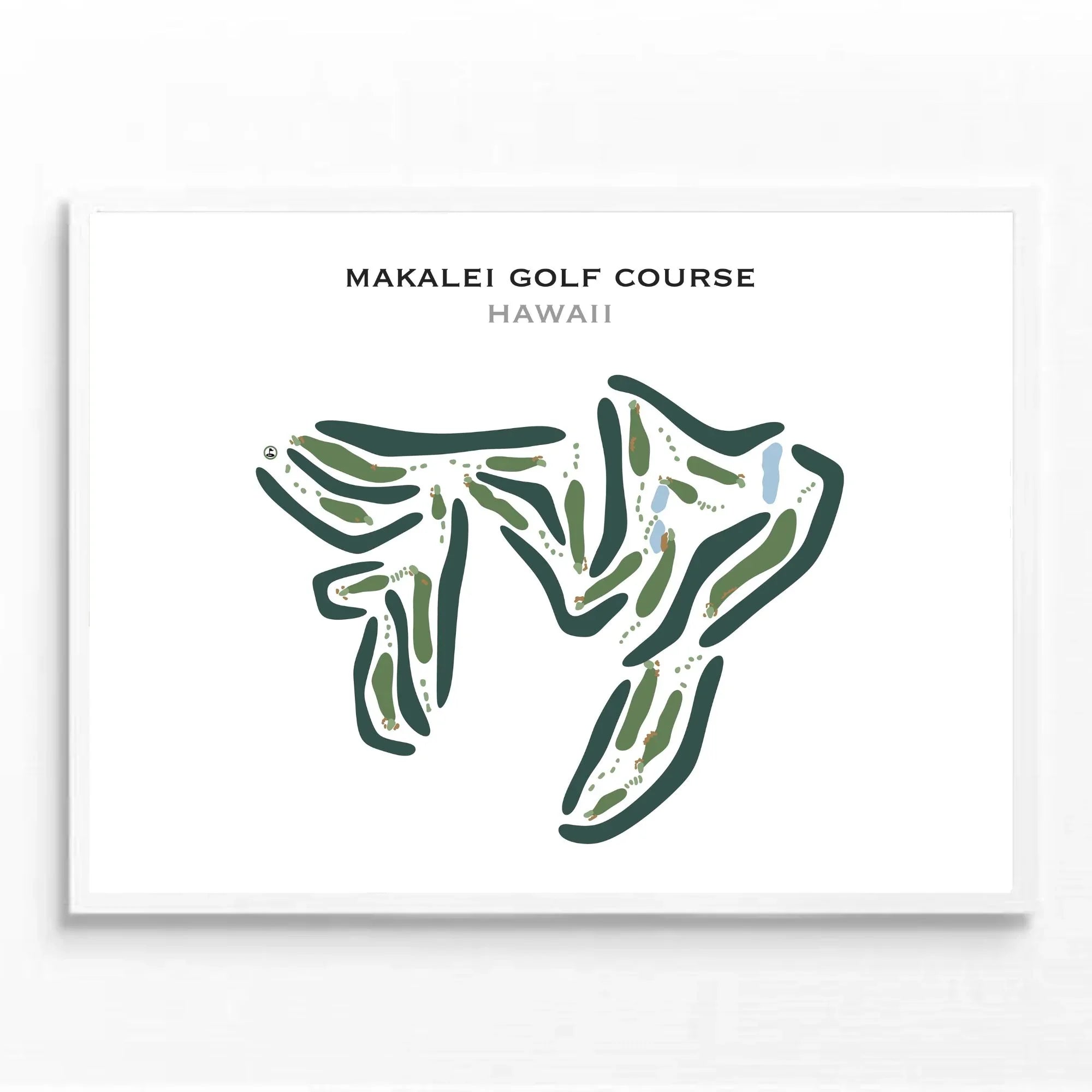 Makalei Golf Course, Hawaii - Printed Golf Courses