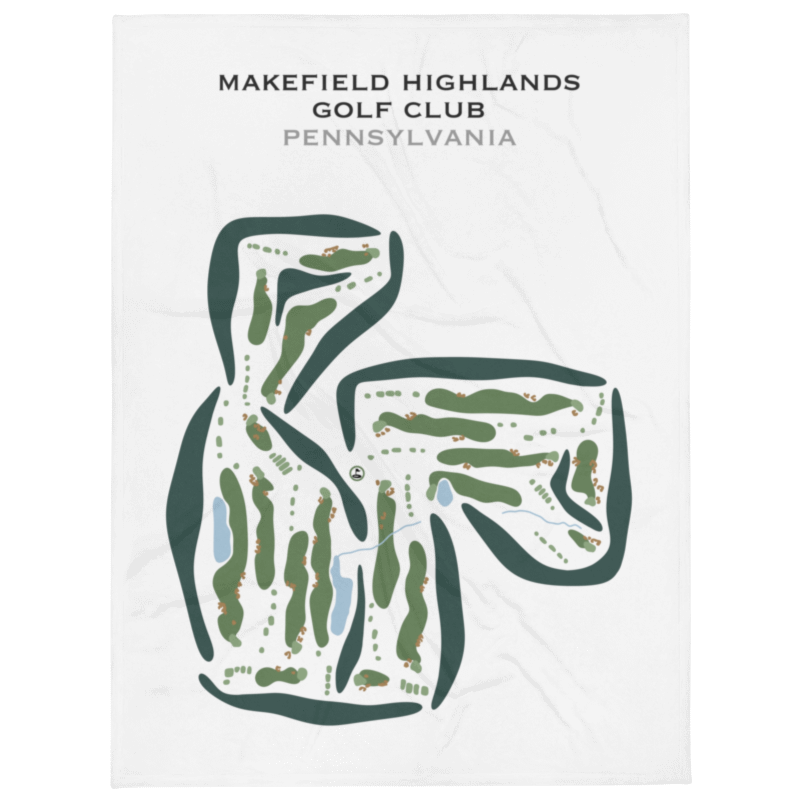 Makefield Highlands Golf Club, Pennsylvania - Printed Golf Courses