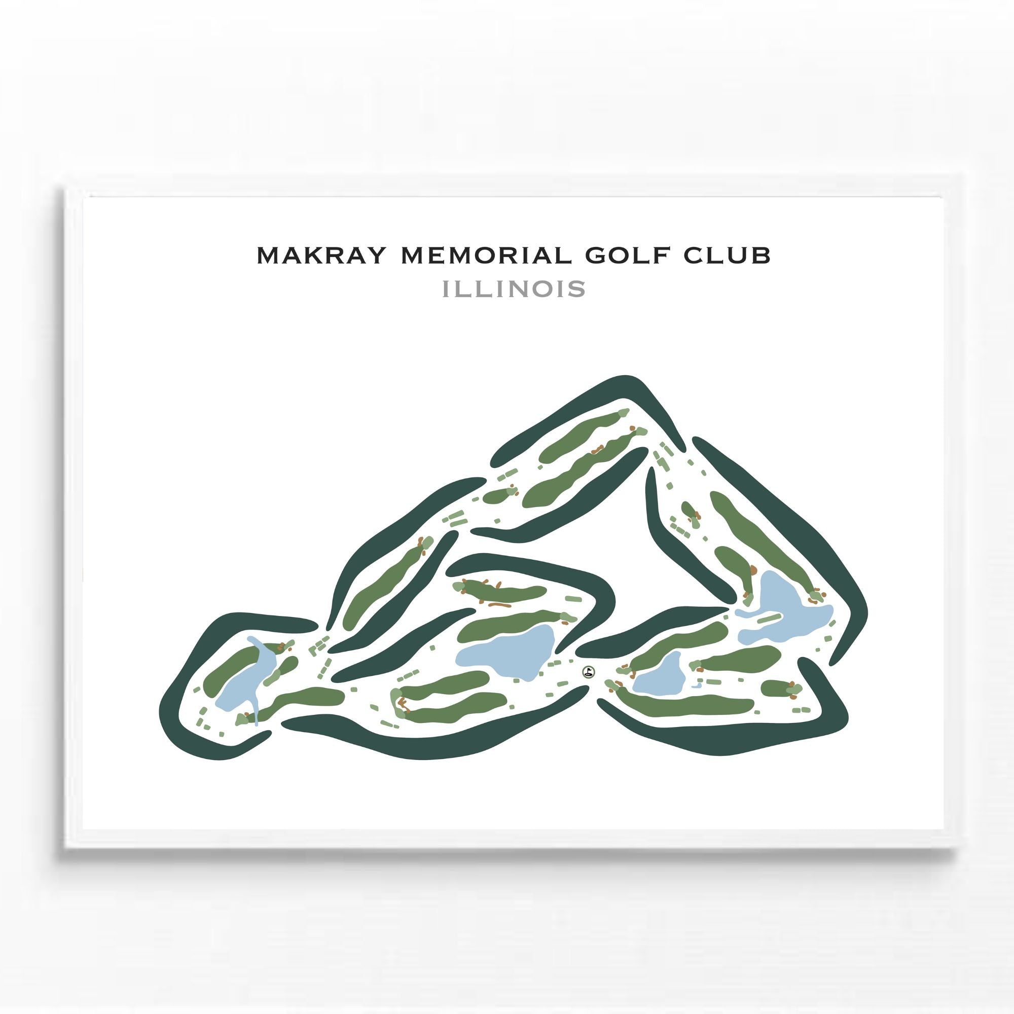 Makray Memorial Golf Club, Illinois - Printed Golf Courses