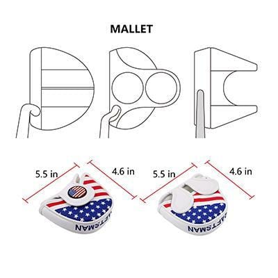 FUDGE! Embroidered Putter Cover by ReadyGOLF  -  Mallet
