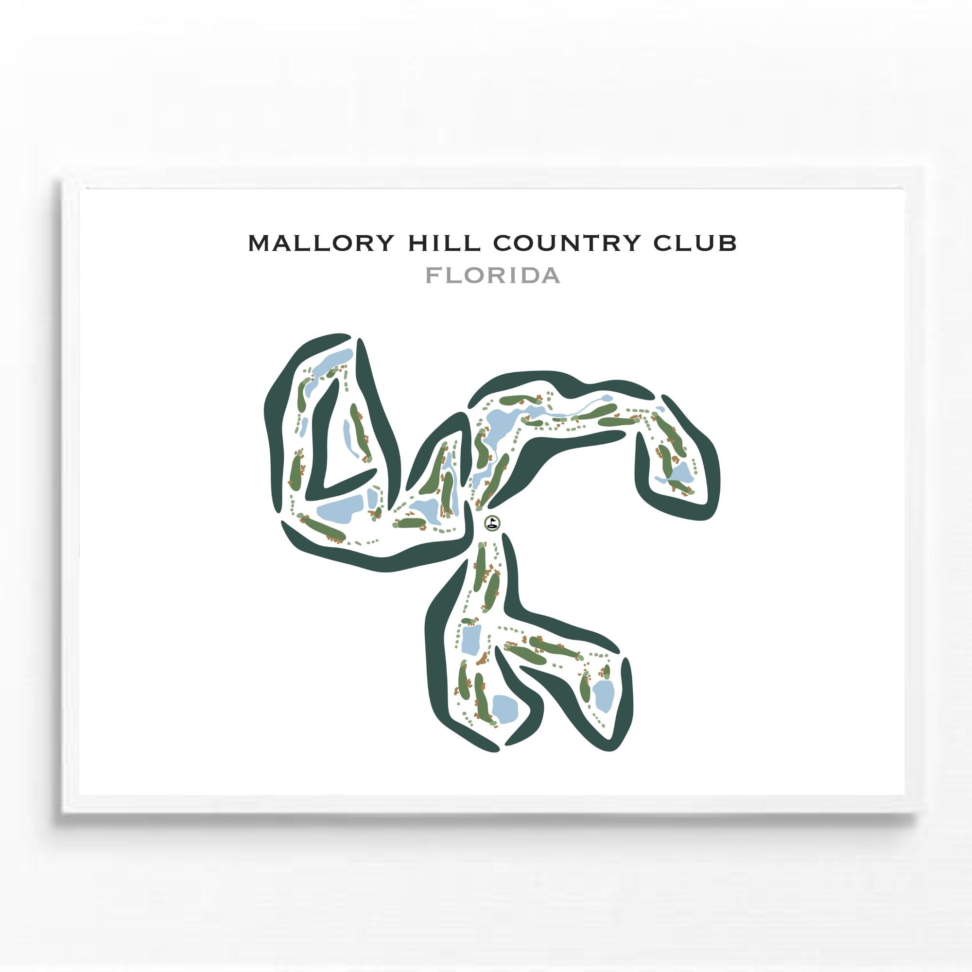 Mallory Hill Country Club, Florida - Printed Golf Courses