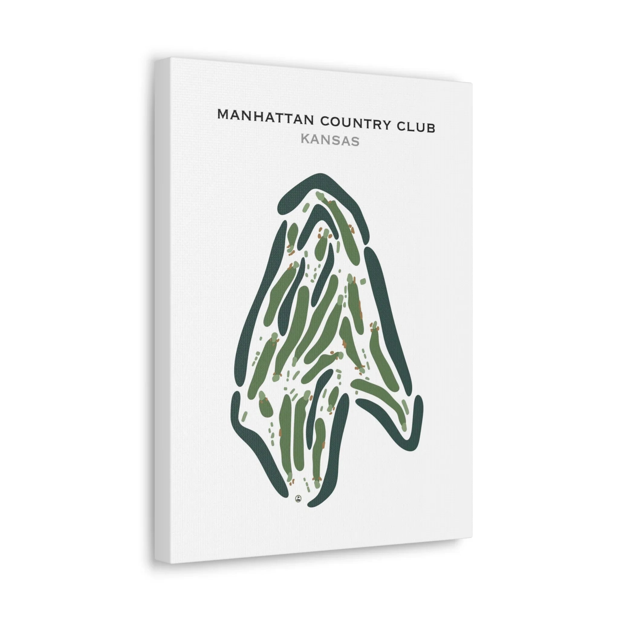 Manhattan Country Club, Kansas - Printed Golf Courses