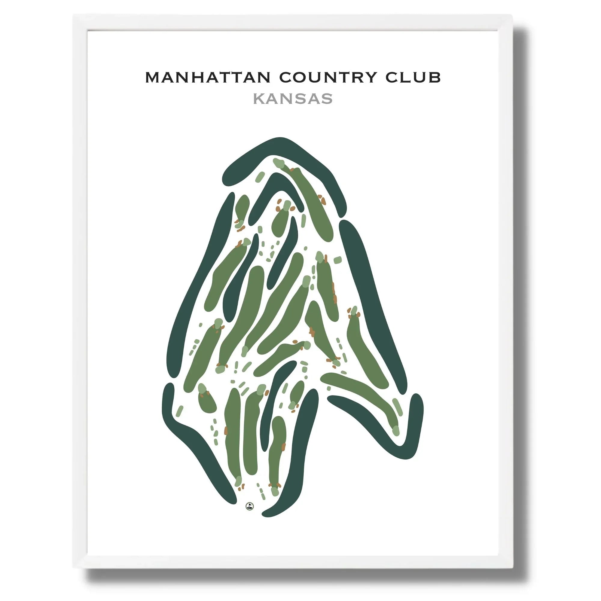 Manhattan Country Club, Kansas - Printed Golf Courses