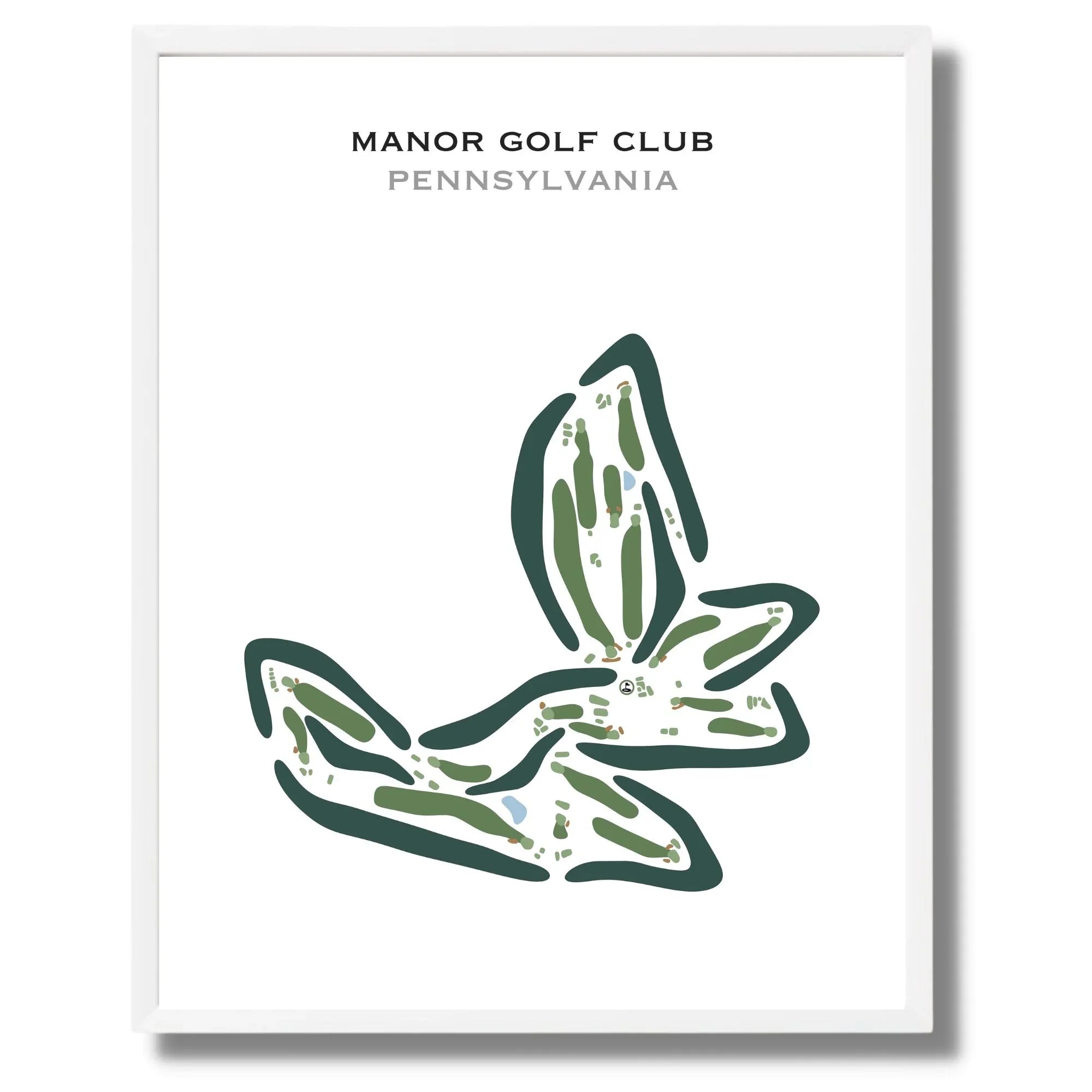 Manor Golf Club, Pennsylvania - Printed Golf Courses