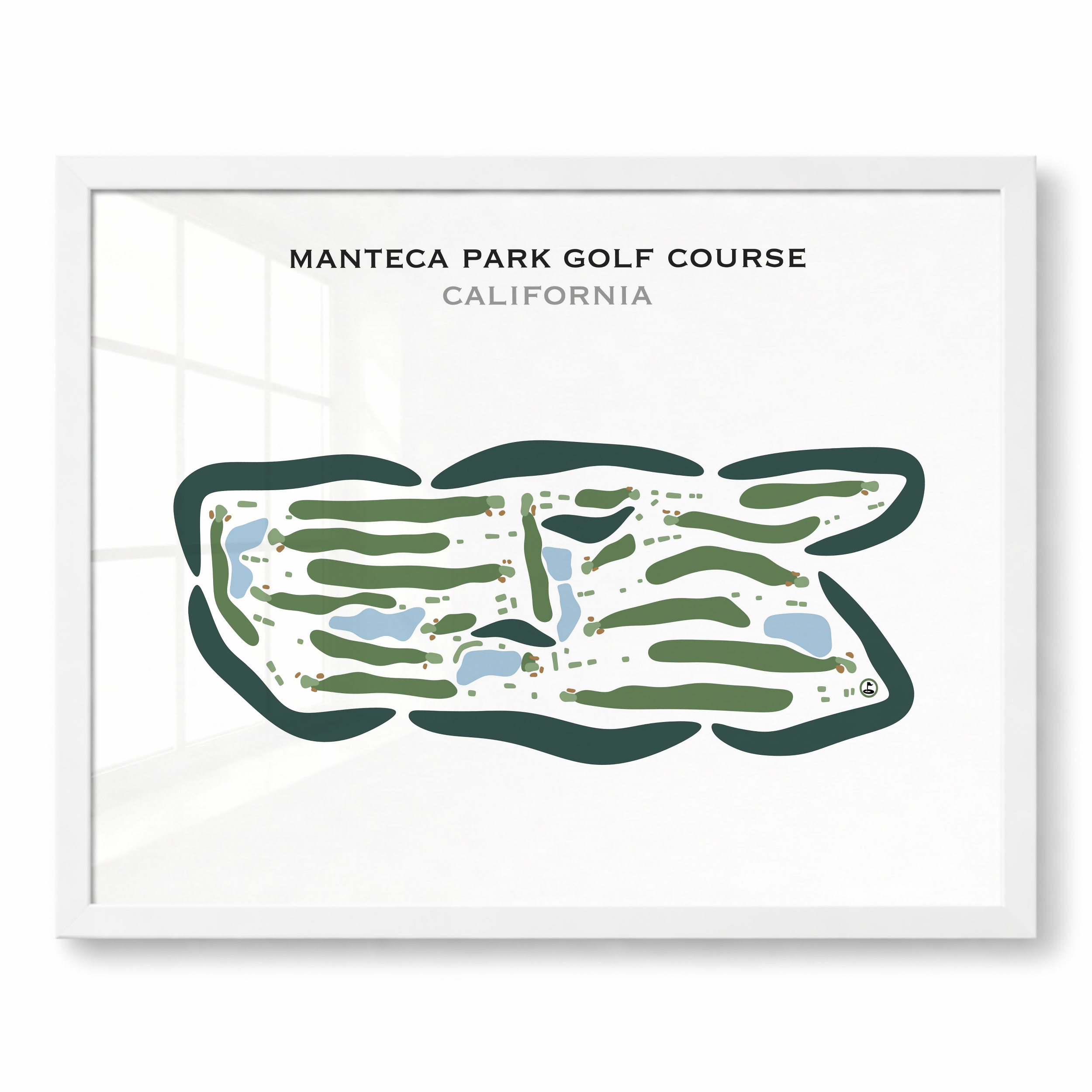 Manteca Park Golf Course, California - Printed Golf Courses