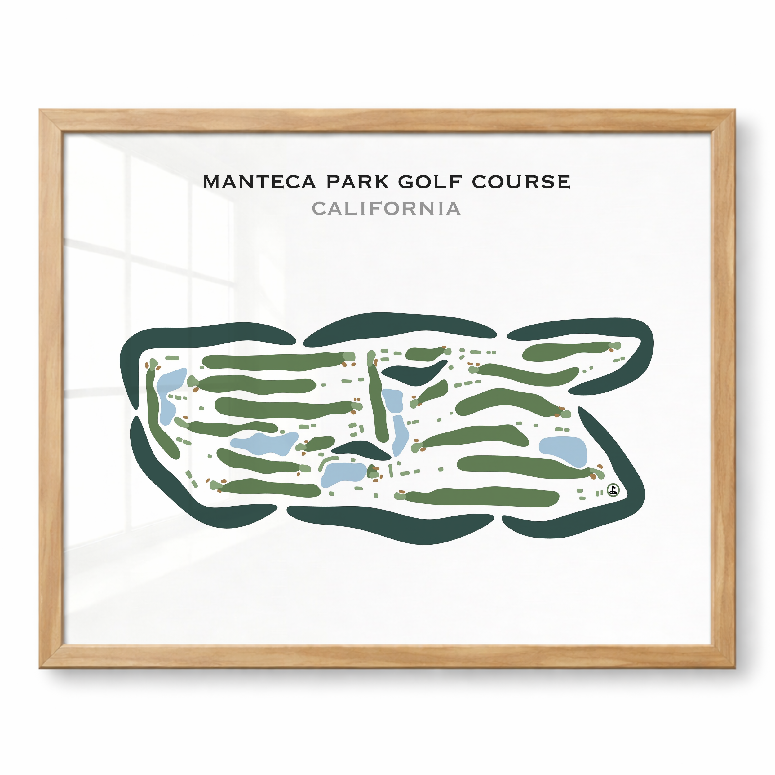 Manteca Park Golf Course, California - Printed Golf Courses