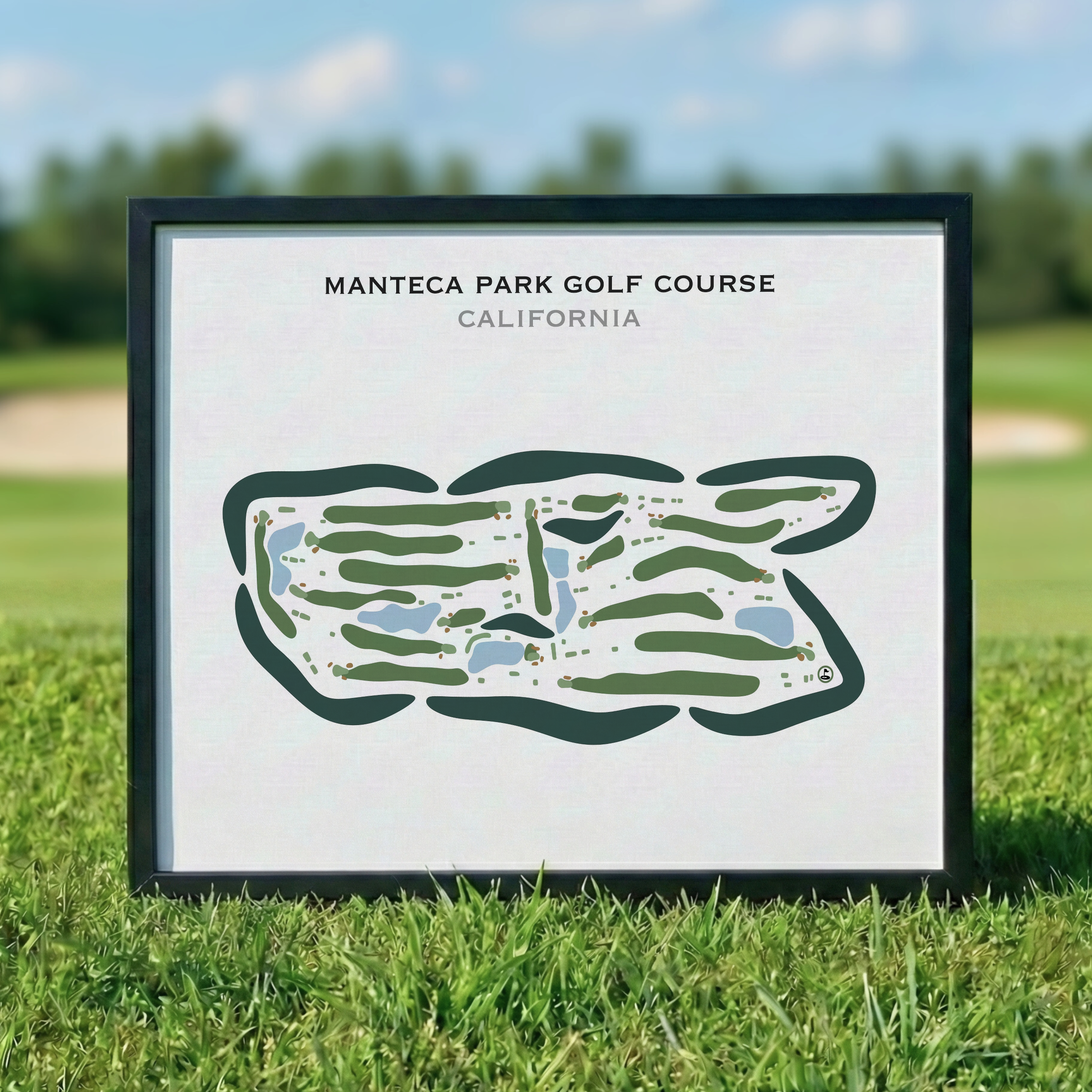 Manteca Park Golf Course, California - Printed Golf Courses