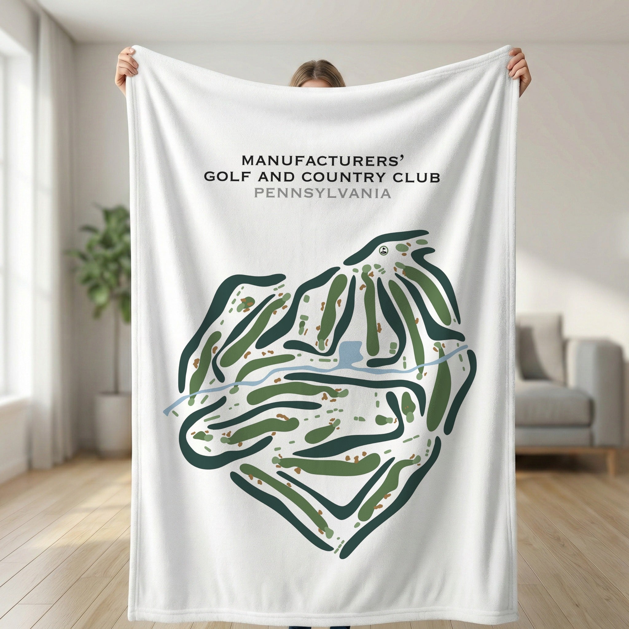 Manufacturers' Golf And Country Club, Pennsylvania - Printed Golf Courses