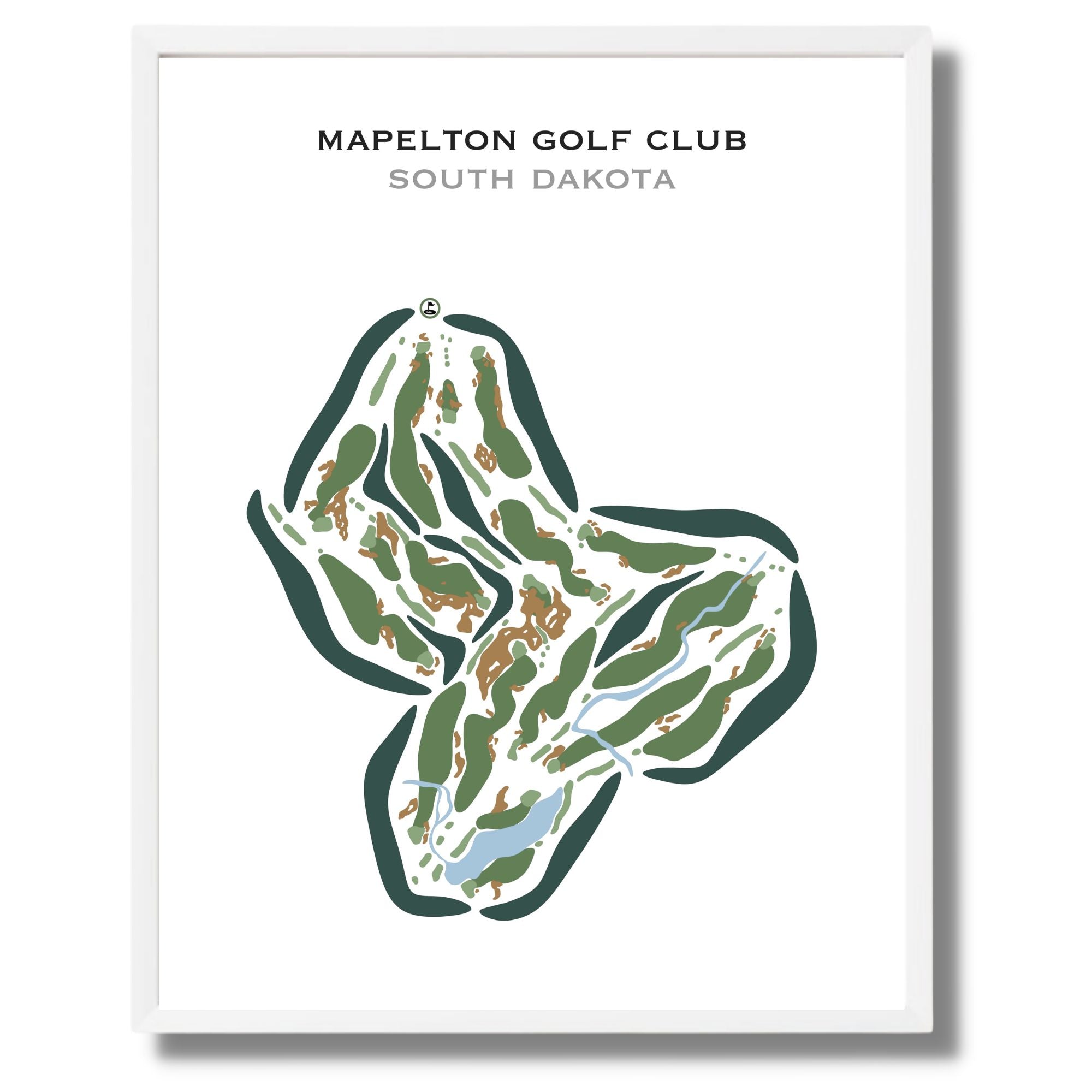 Mapelton Golf Club, South Dakota - Printed Golf Courses
