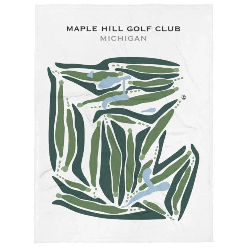 Maple Hill Golf Club, Michigan - Printed Golf Courses