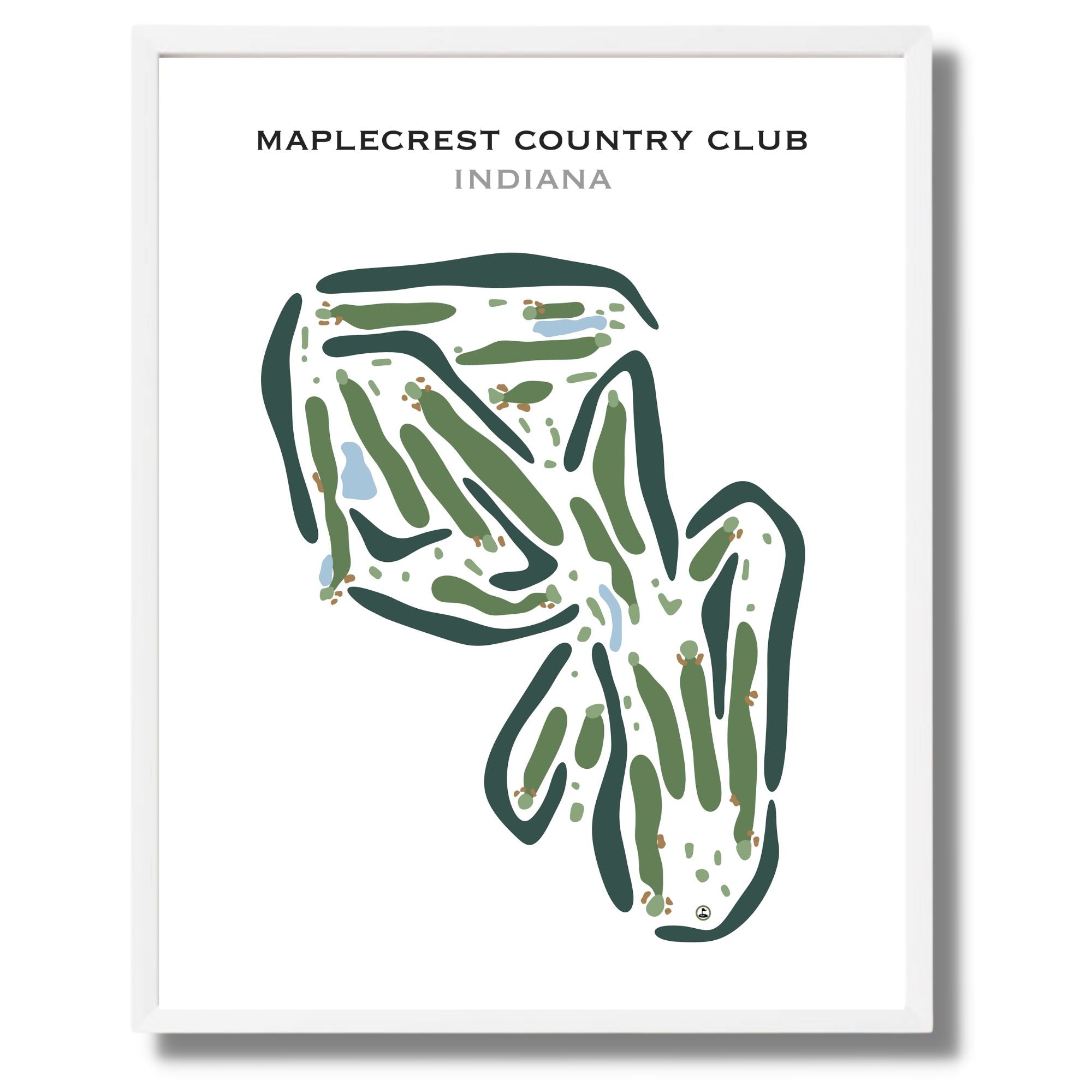 Maplecrest Country Club, Indiana - Printed Golf Courses
