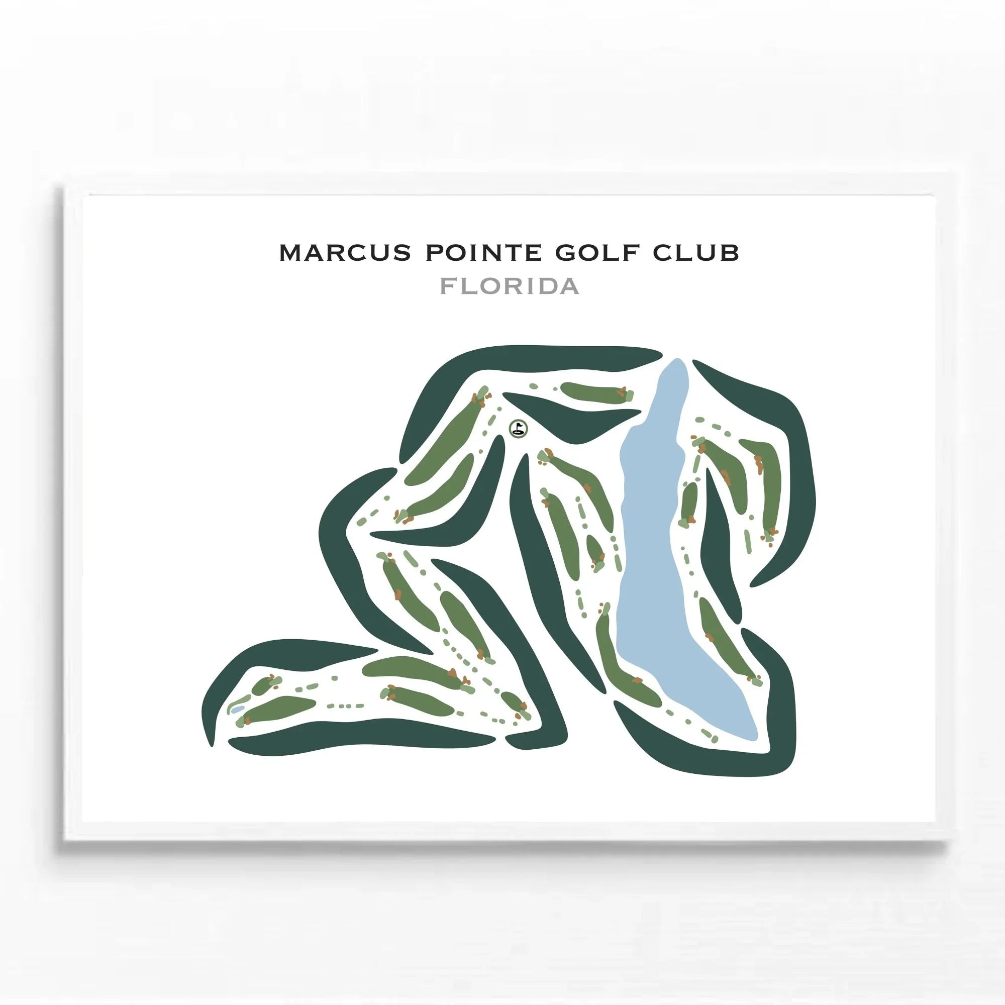 Marcus Pointe Golf Club, Florida - Printed Golf Courses