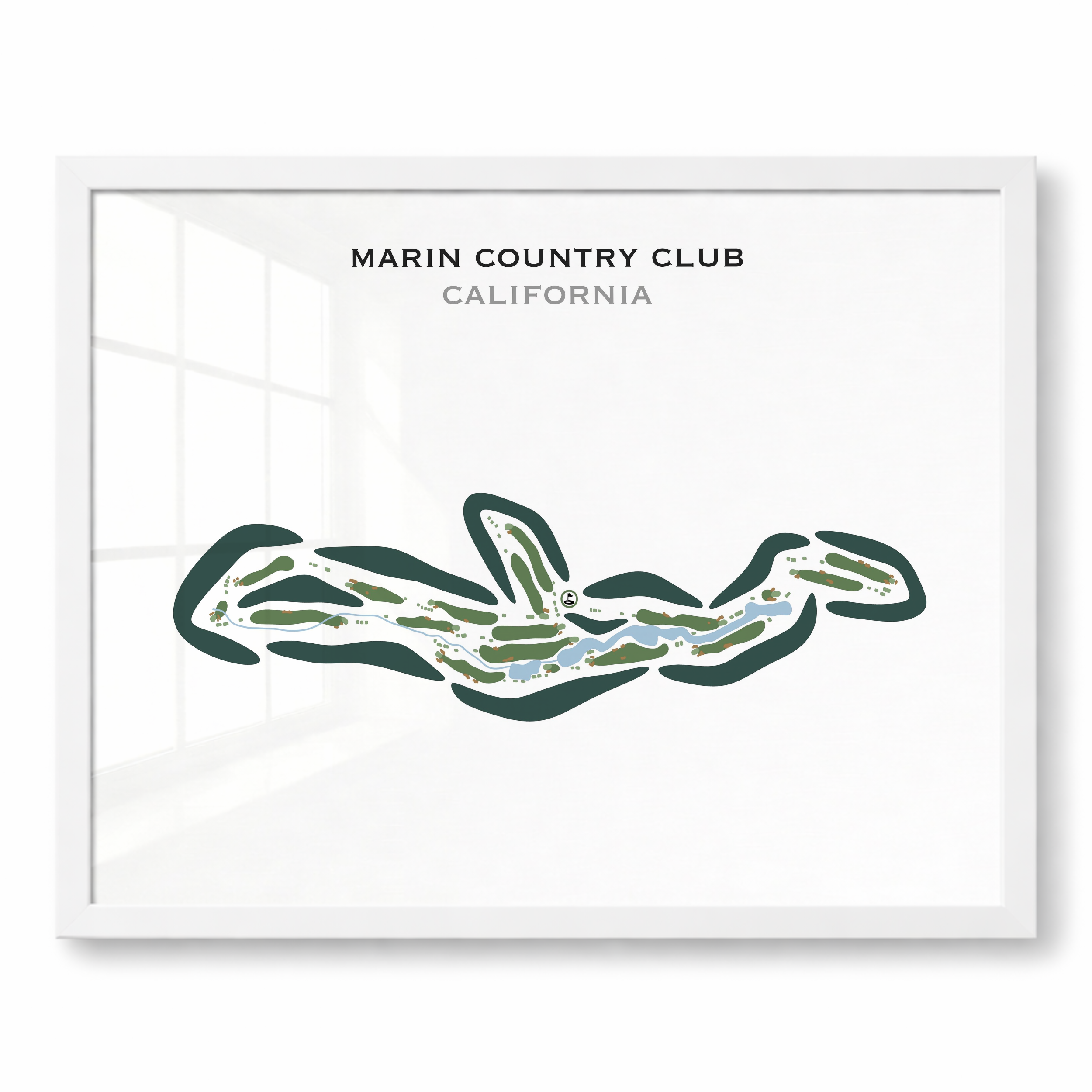 Marin Country Club, California - Printed Golf Courses
