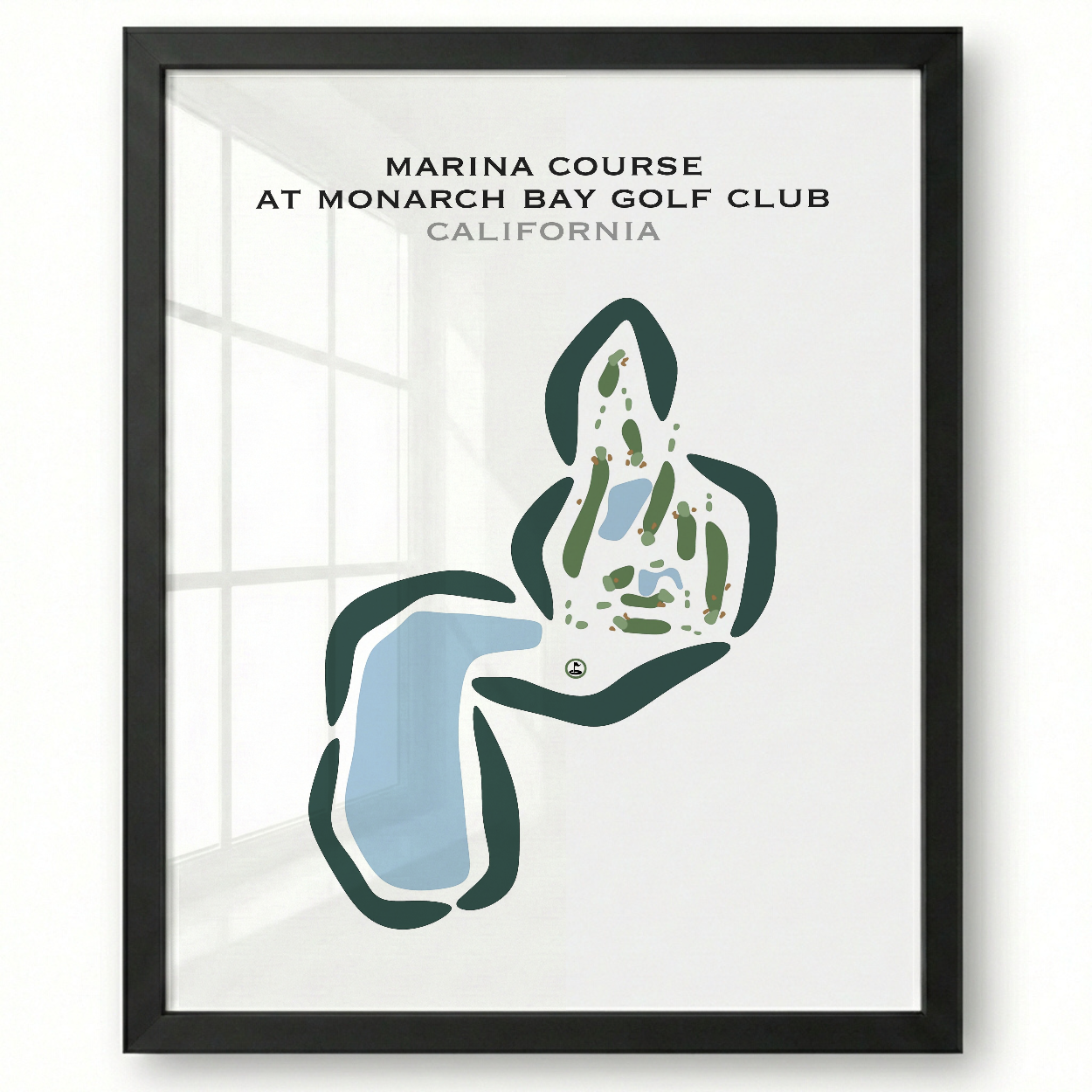 Marina Course at Monarch Bay Golf Club, California - Printed Golf Courses