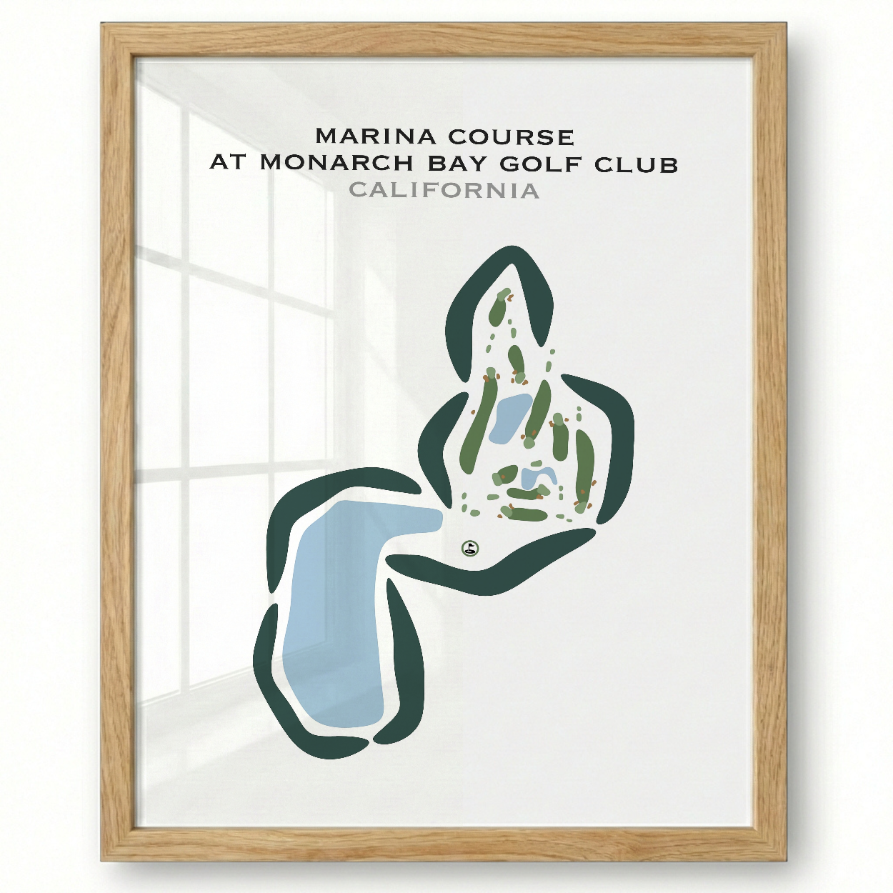 Marina Course at Monarch Bay Golf Club, California - Printed Golf Courses