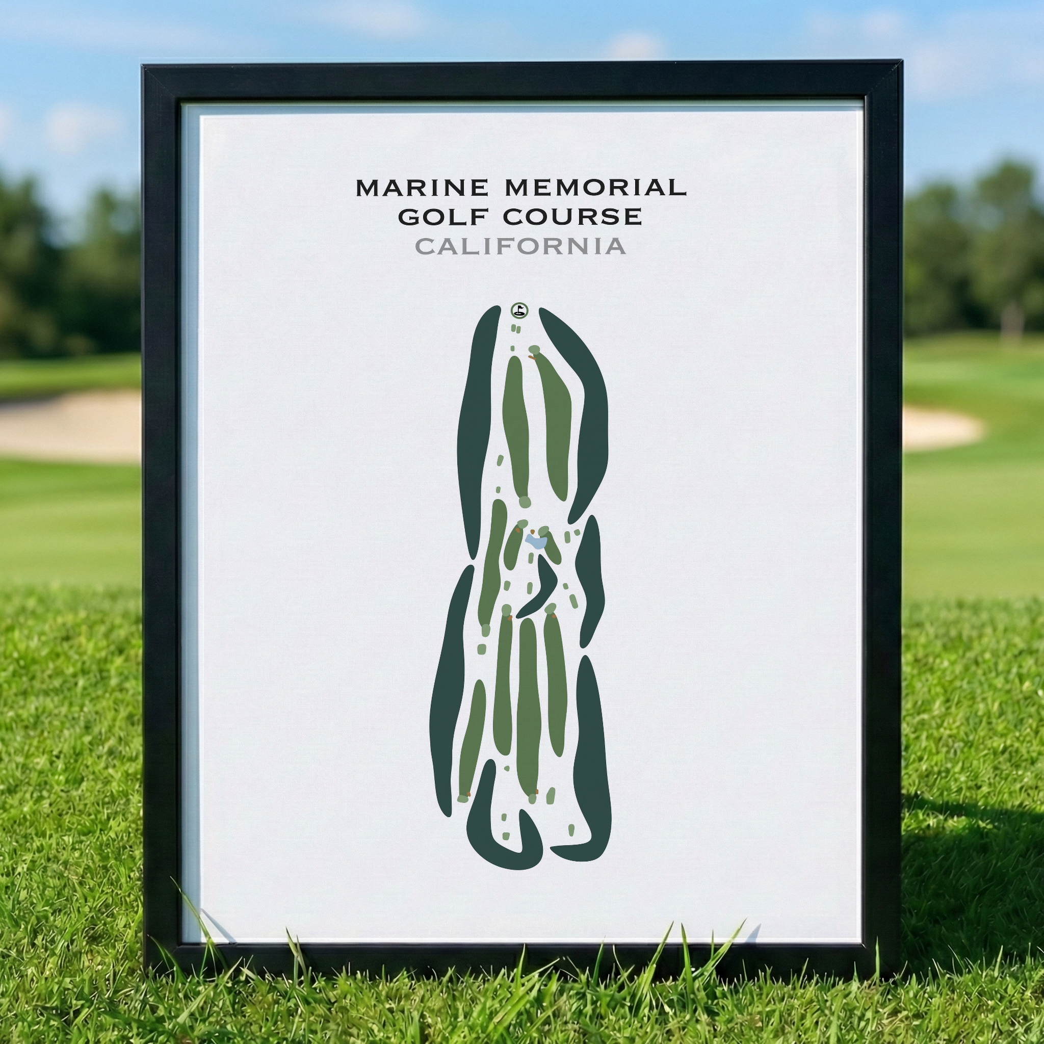 Marine Memorial Golf Course, Barstow, California - Printed Golf Courses