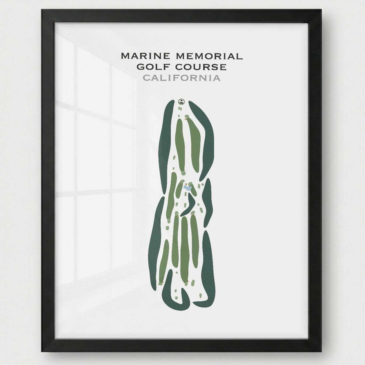 Marine Memorial Golf Course, Barstow, California - Printed Golf Courses
