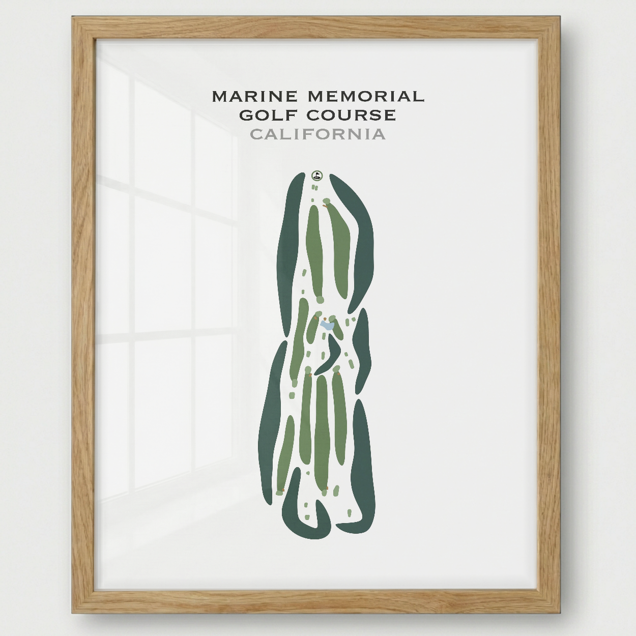 Marine Memorial Golf Course, Barstow, California - Printed Golf Courses