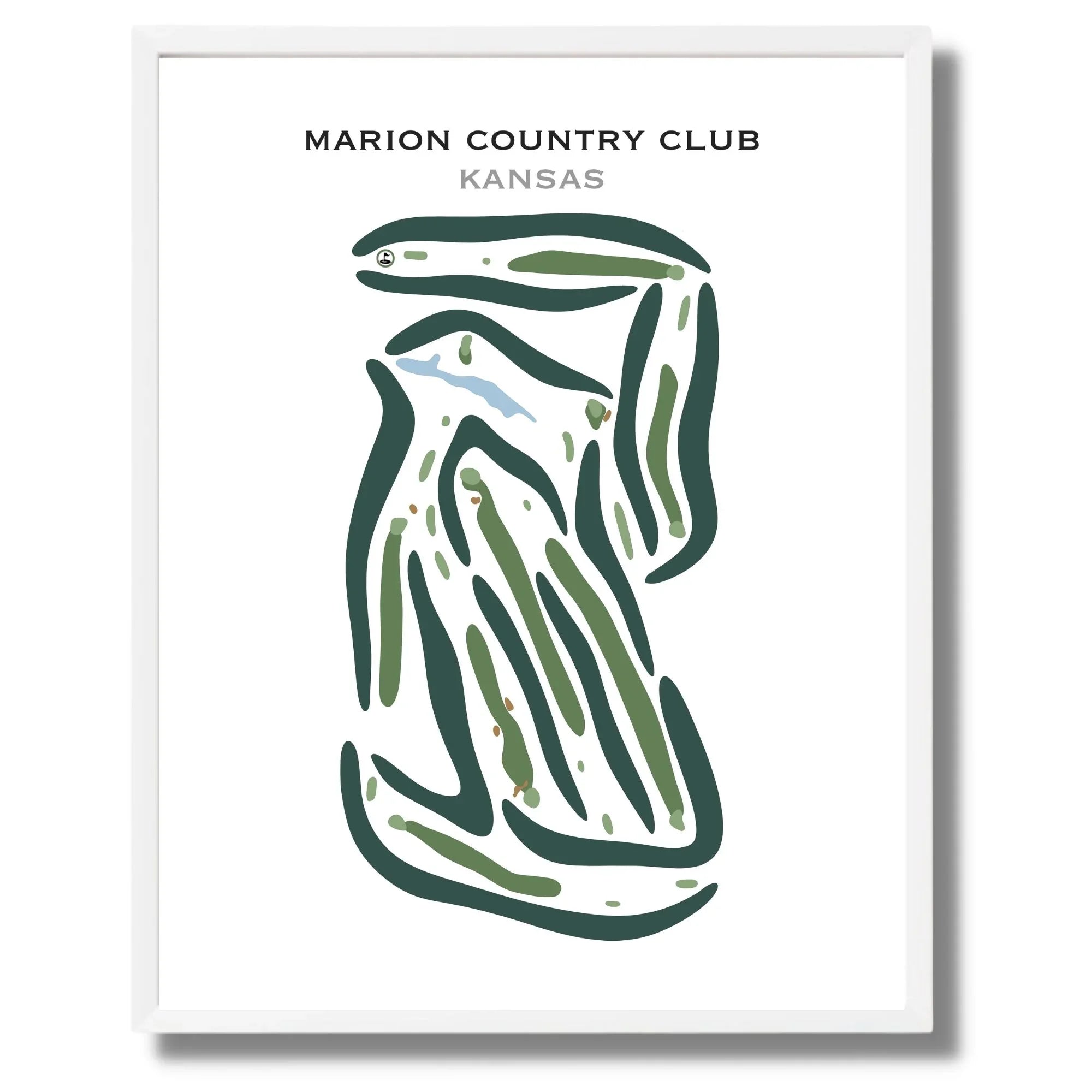 Marion Country Club, Kansas - Printed Golf Courses