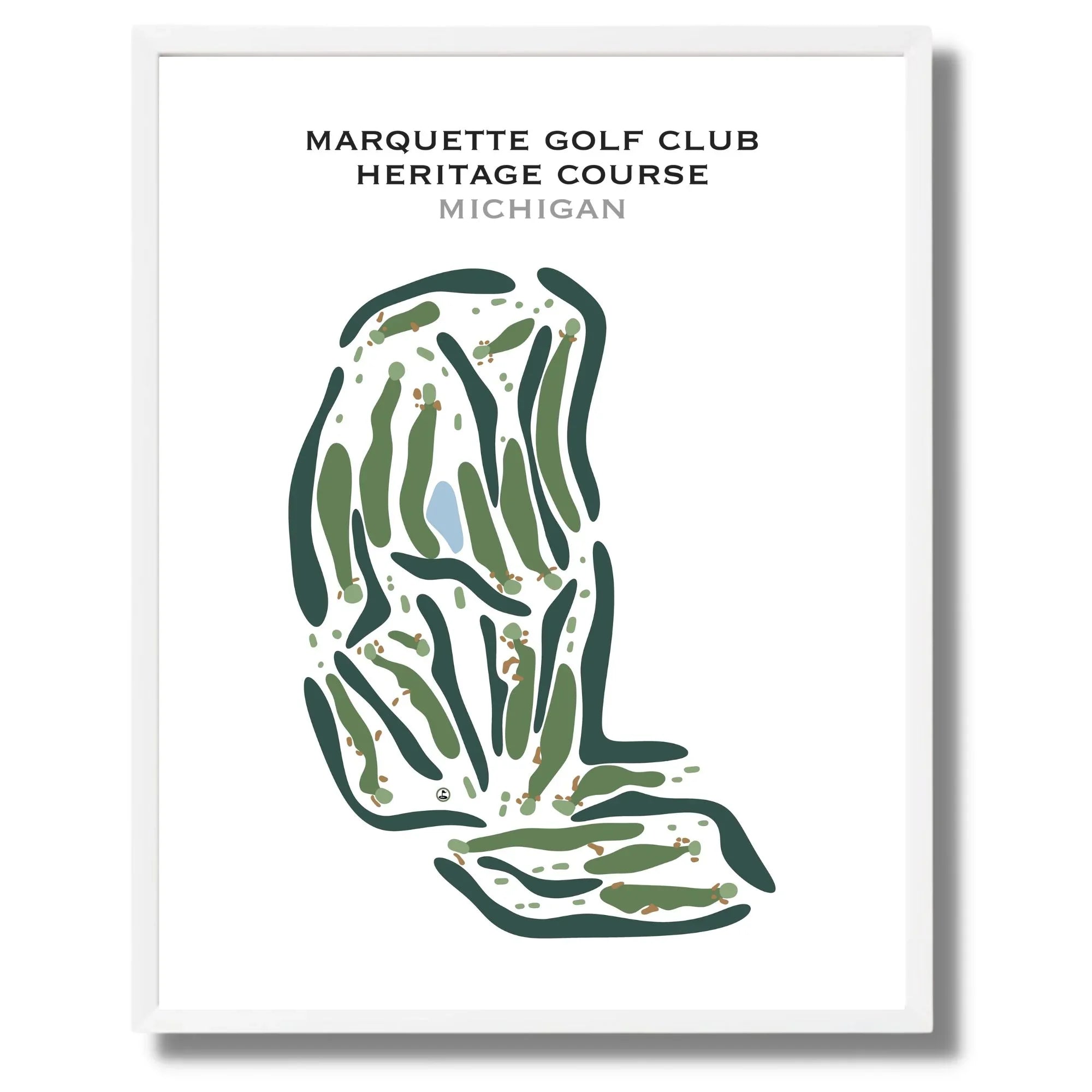 Marquette Golf Club, The Heritage Golf Course, Michigan - Printed Golf Course